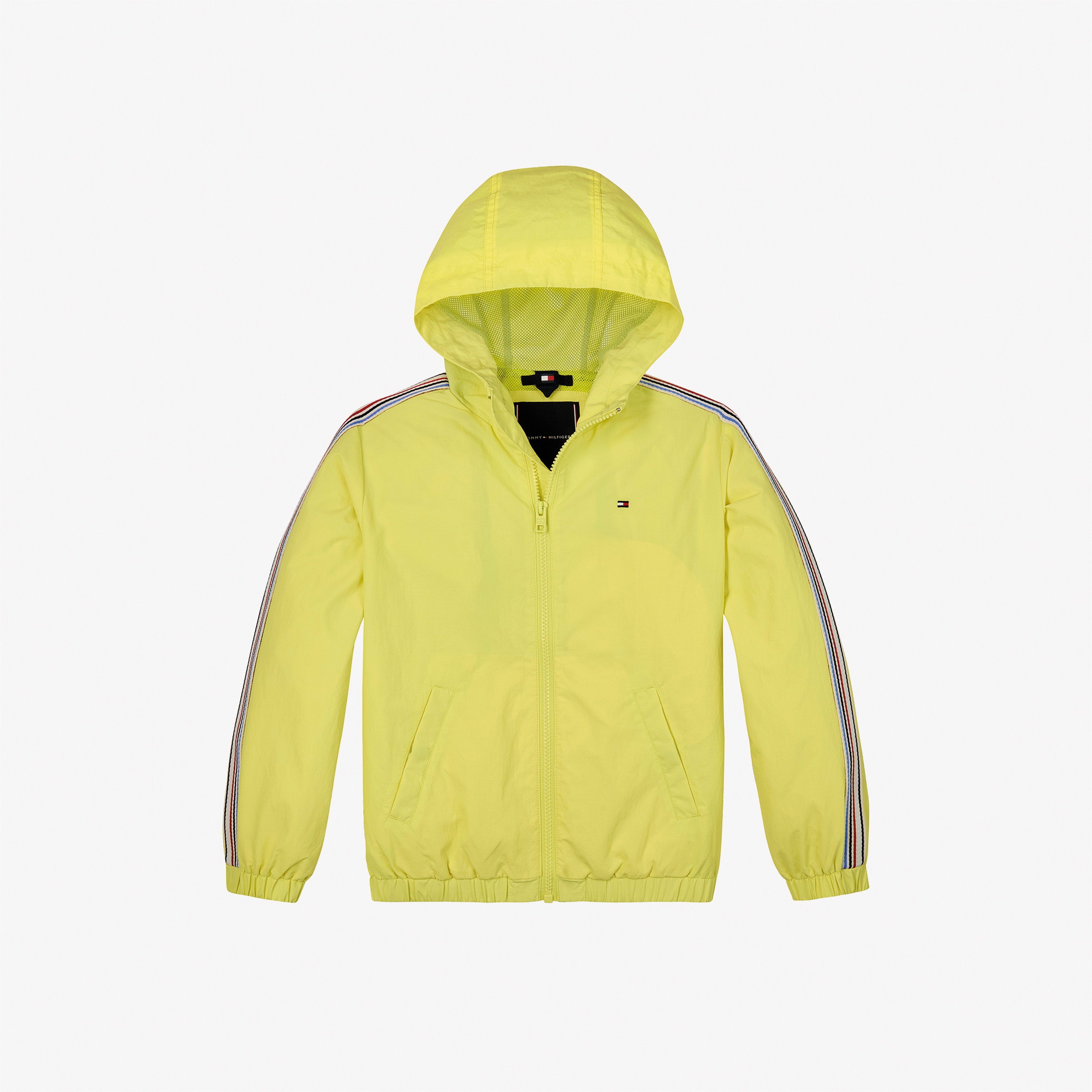 Tommy Hilfiger Tape Hooded Windbreaker Çocuk Sarı Ceket