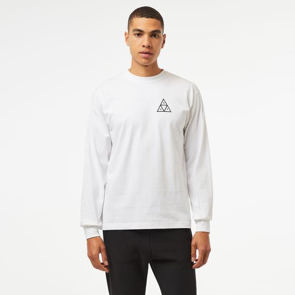 HUF Huf Set TT L/S Erkek Beyaz Sweatshirt
