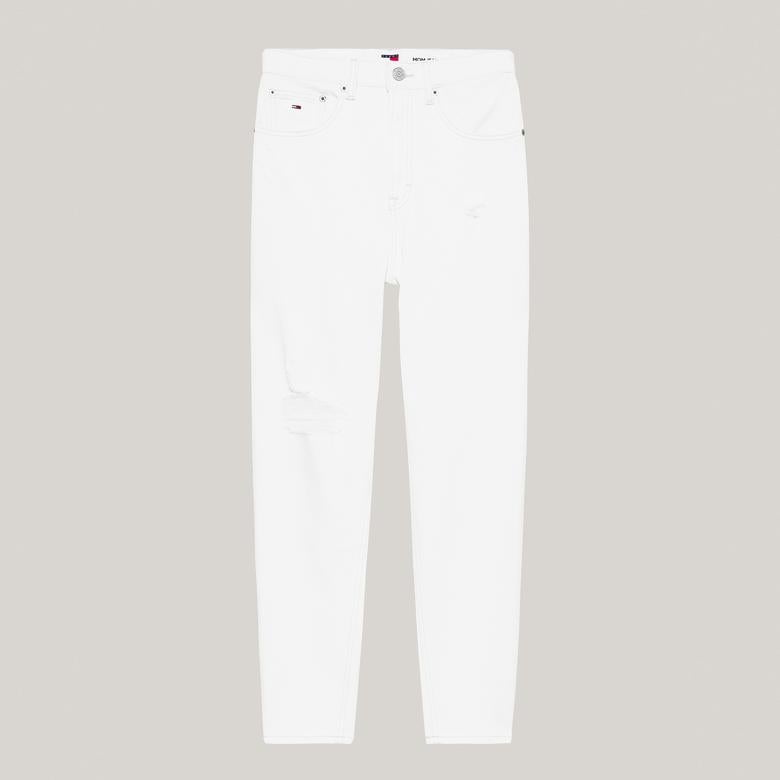 Tommy Hilfiger Ultra High Rise Tapered Kadın Beyaz Pantolon