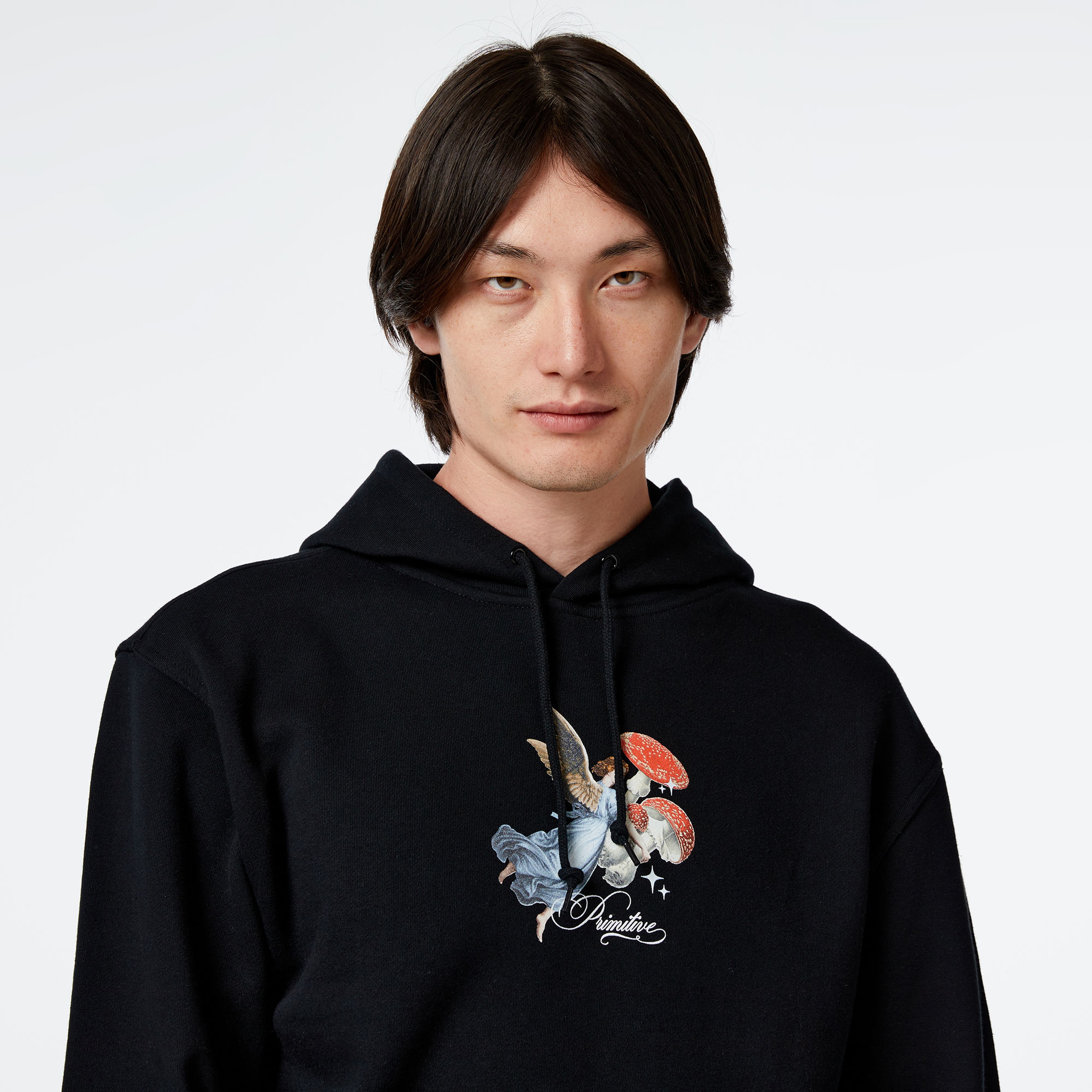 Primitive Divine Hood Erkek Siyah Sweatshirt