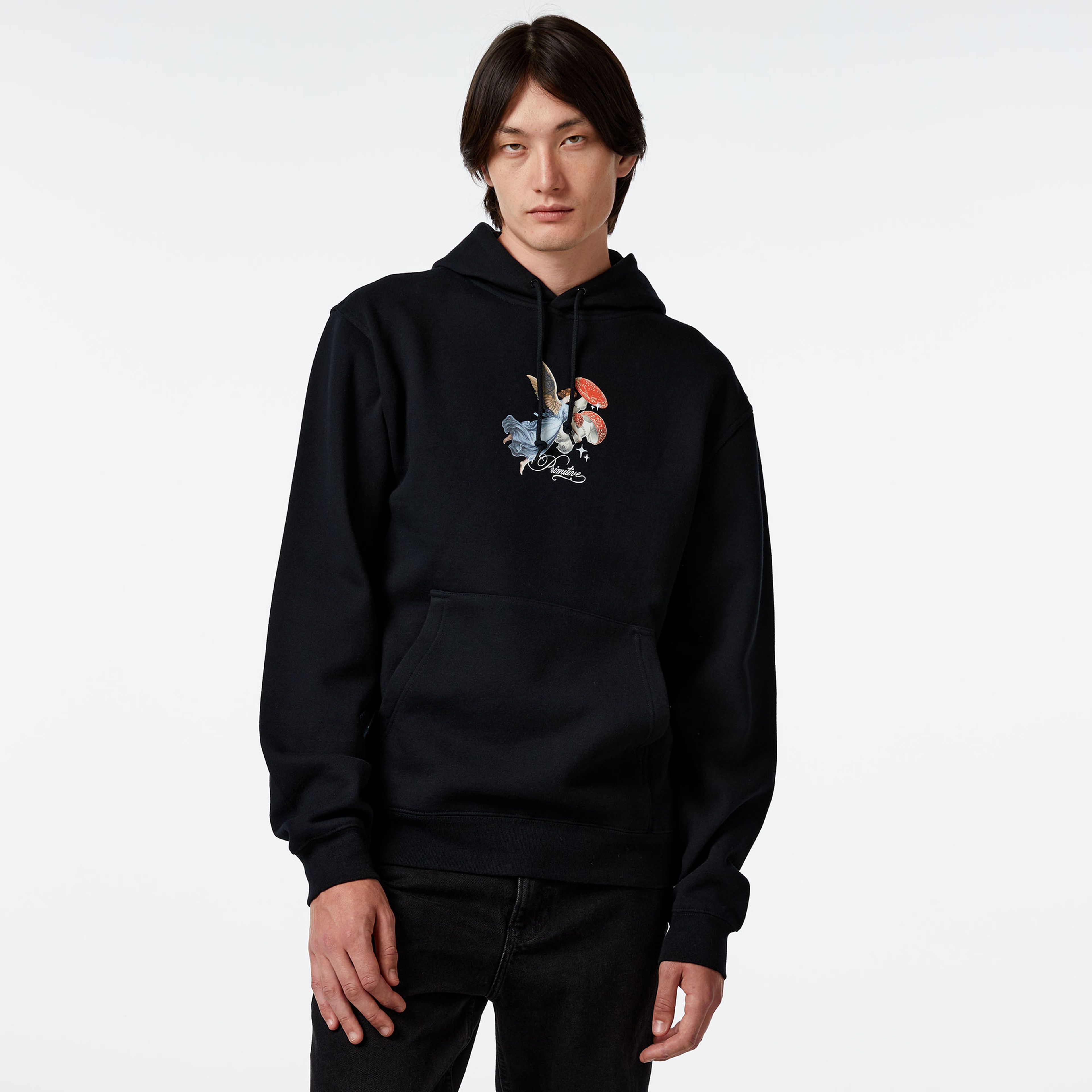 Primitive Divine Hood Erkek Siyah Sweatshirt