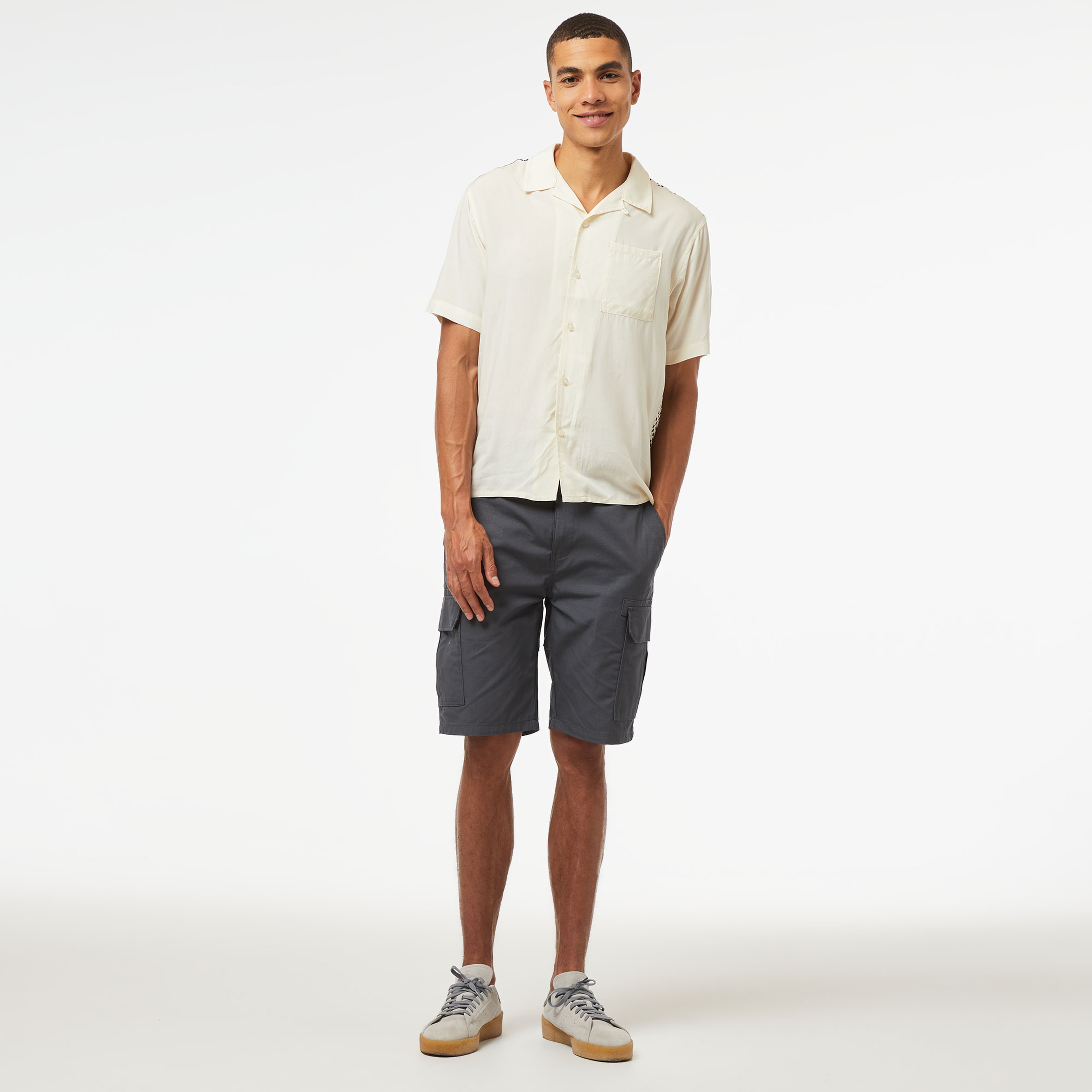 The Hundreds Face Woven Erkek Beyaz T-Shirt