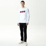 Boss Seeger 99 Erkek Beyaz Sweatshirt