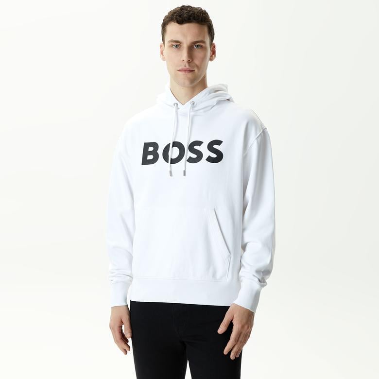 Boss Sullivan 16 Erkek Beyaz Sweatshirt