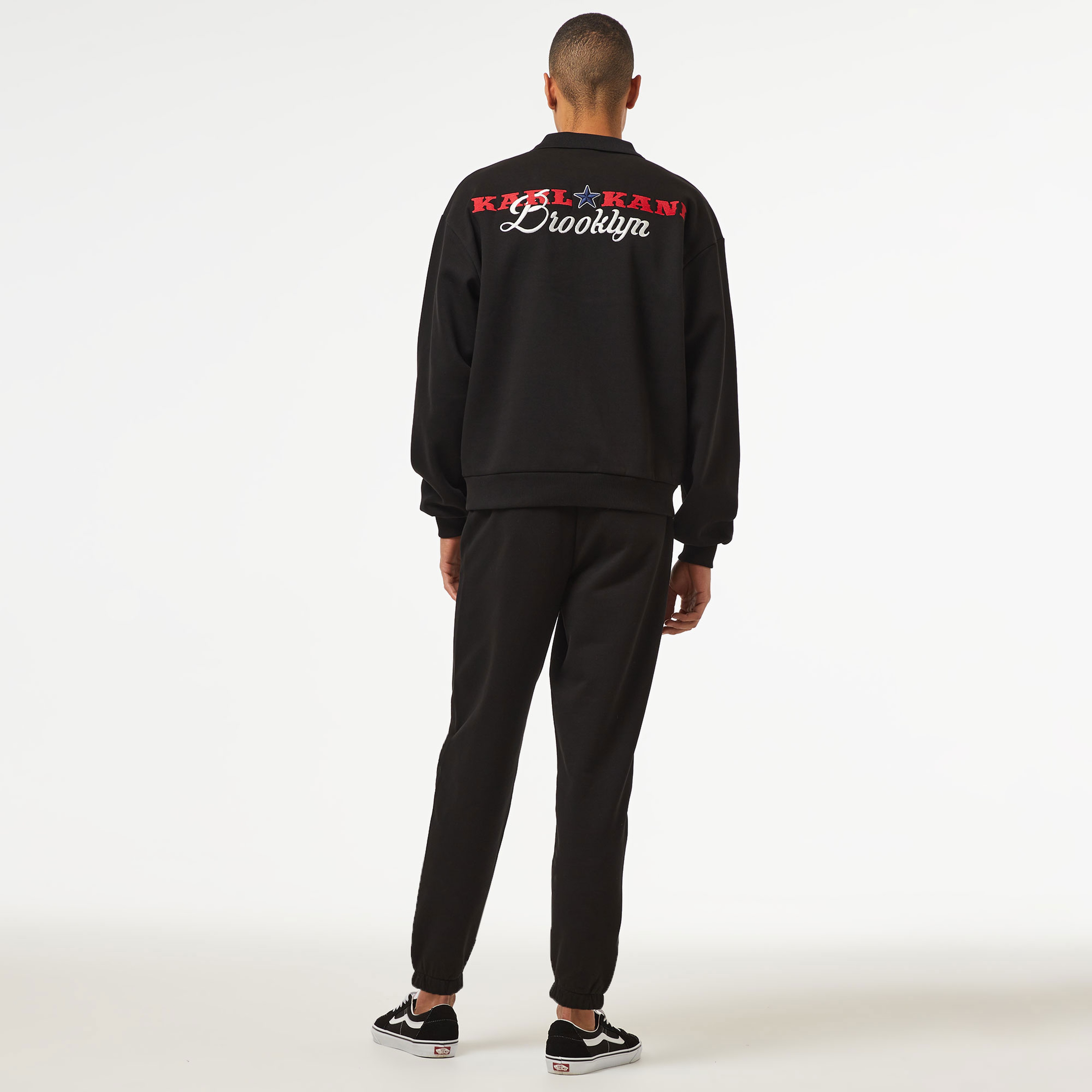 Karl Kani Small Sign. Patched Relaxed Fit Cuffed Erkek Siyah Pantolon