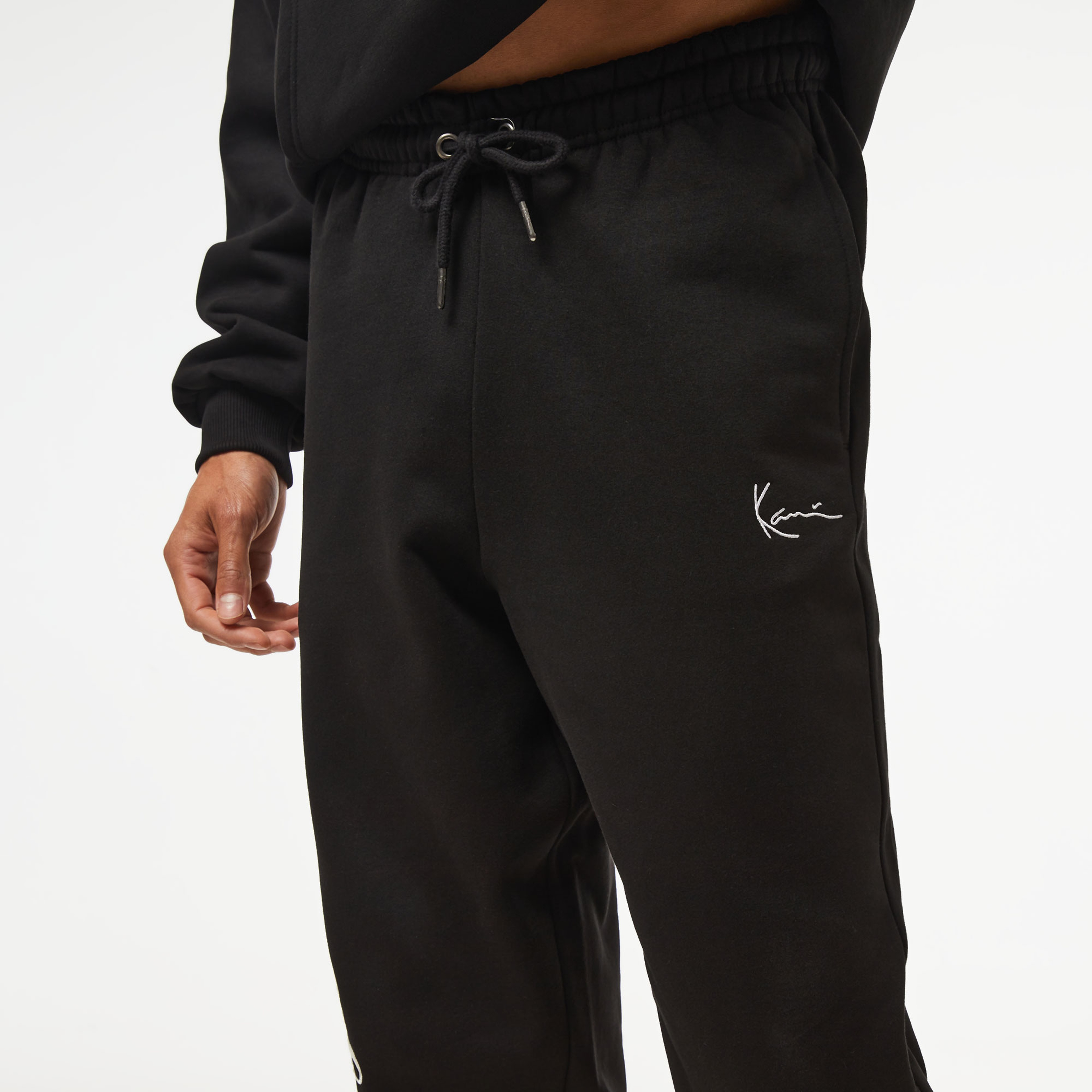 Karl Kani Small Sign. Patched Relaxed Fit Cuffed Erkek Siyah Pantolon