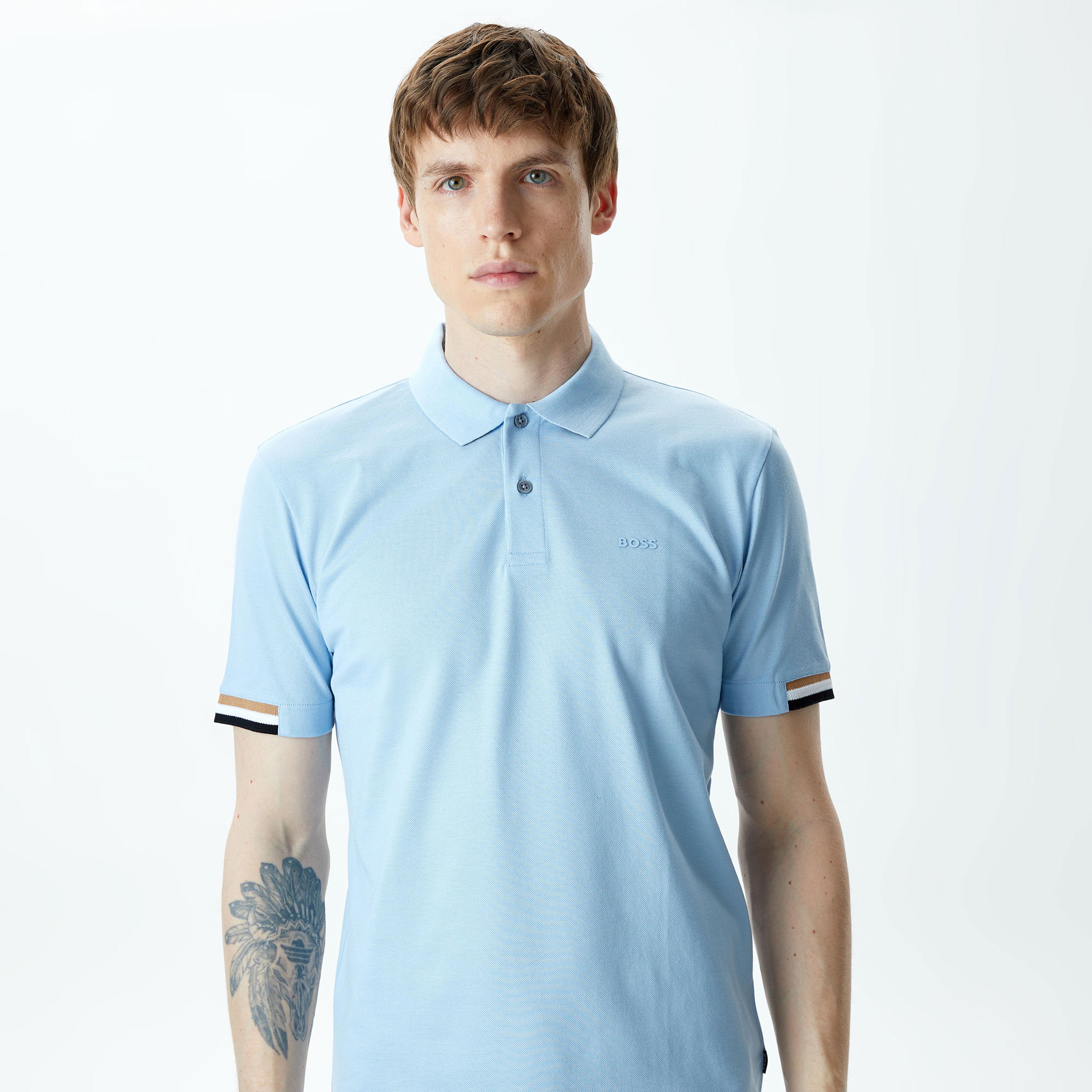 Boss Parlay 147 Erkek Mavi Polo