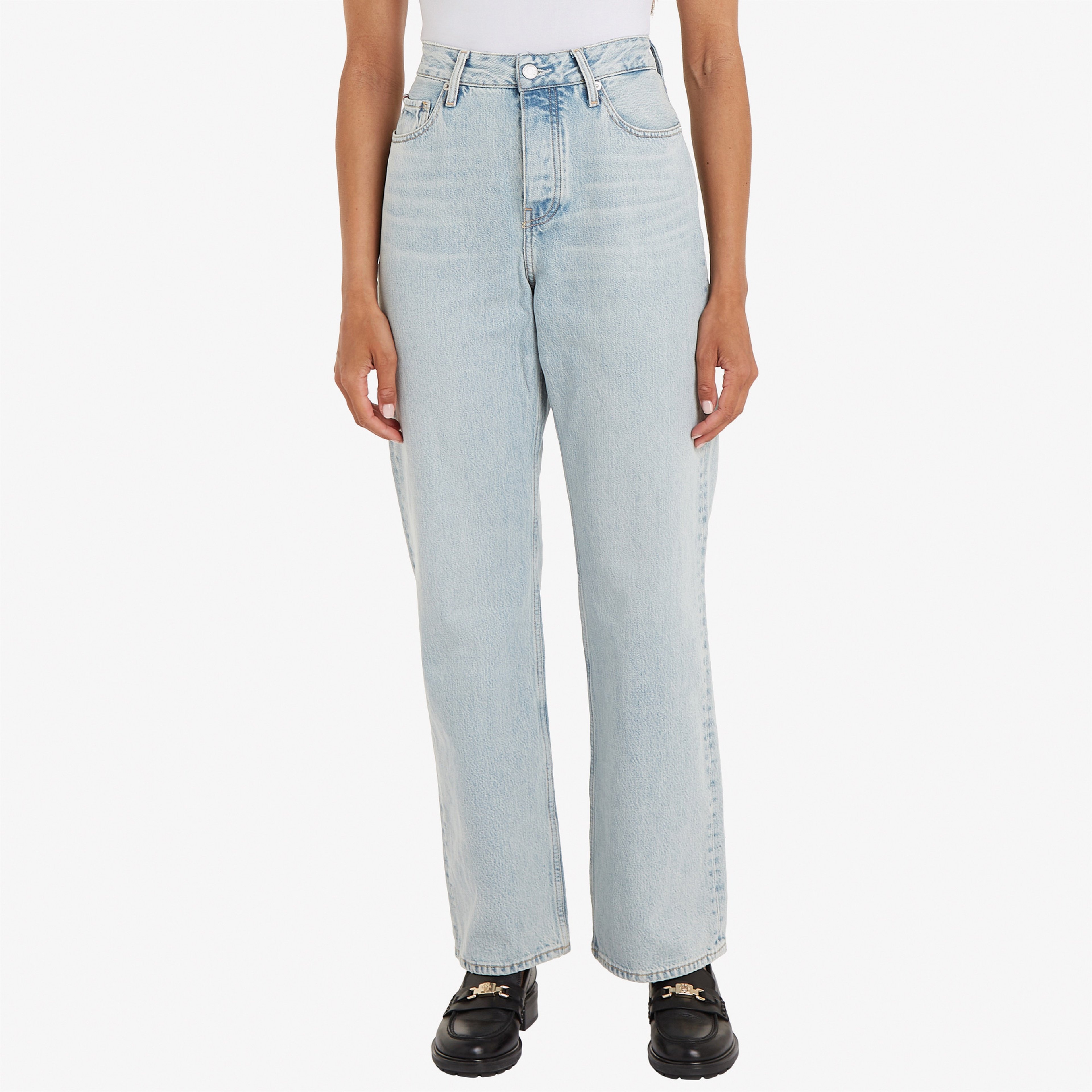 Tommy Hilfiger Looseaight Kadın Mavi Jean