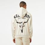 Karl Kani Chest Sign. Os Heavy Sweat Full Zip Skull Erkek Beyaz Sweatshirt