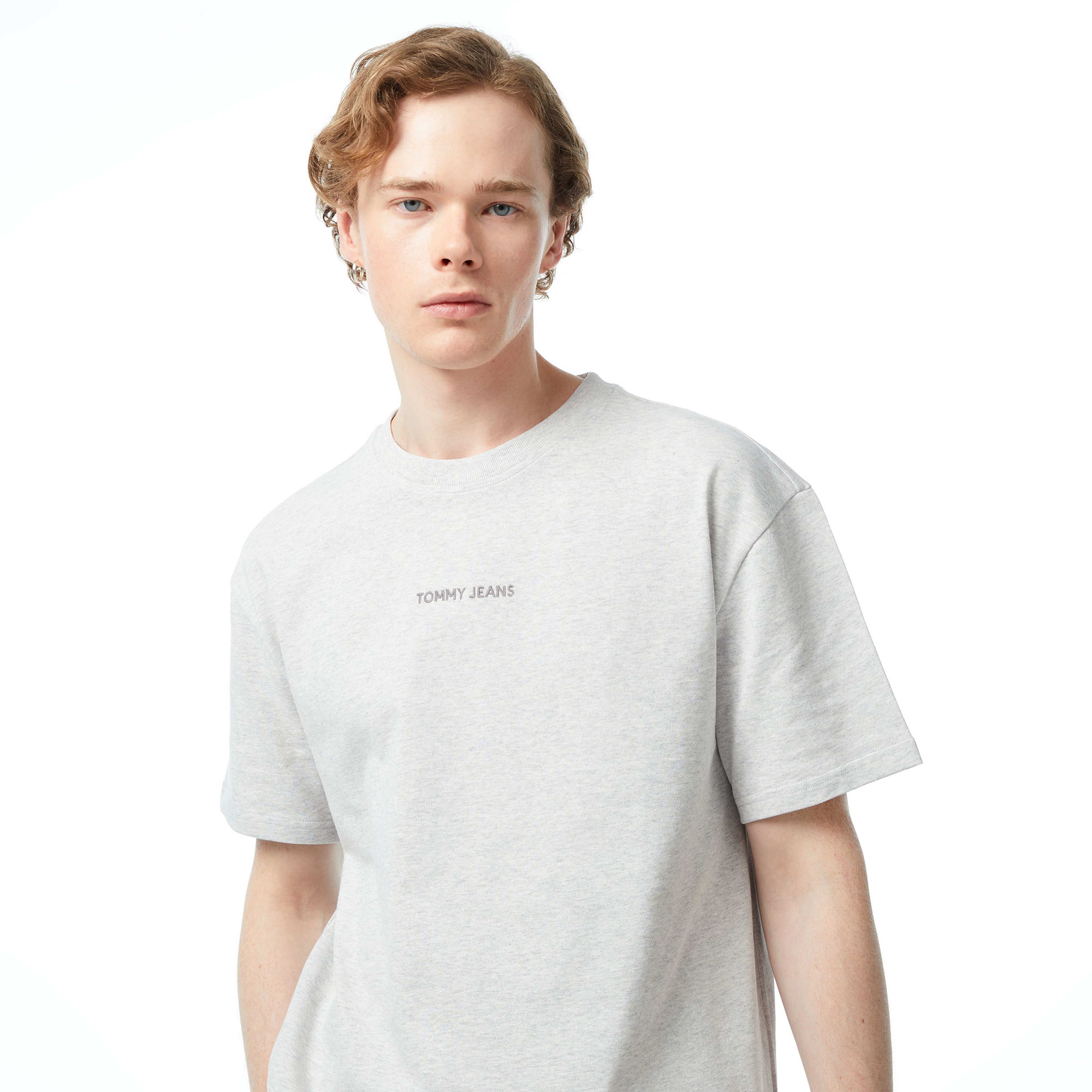 Tommy Jeans New Classics Erkek Gri T-Shirt
