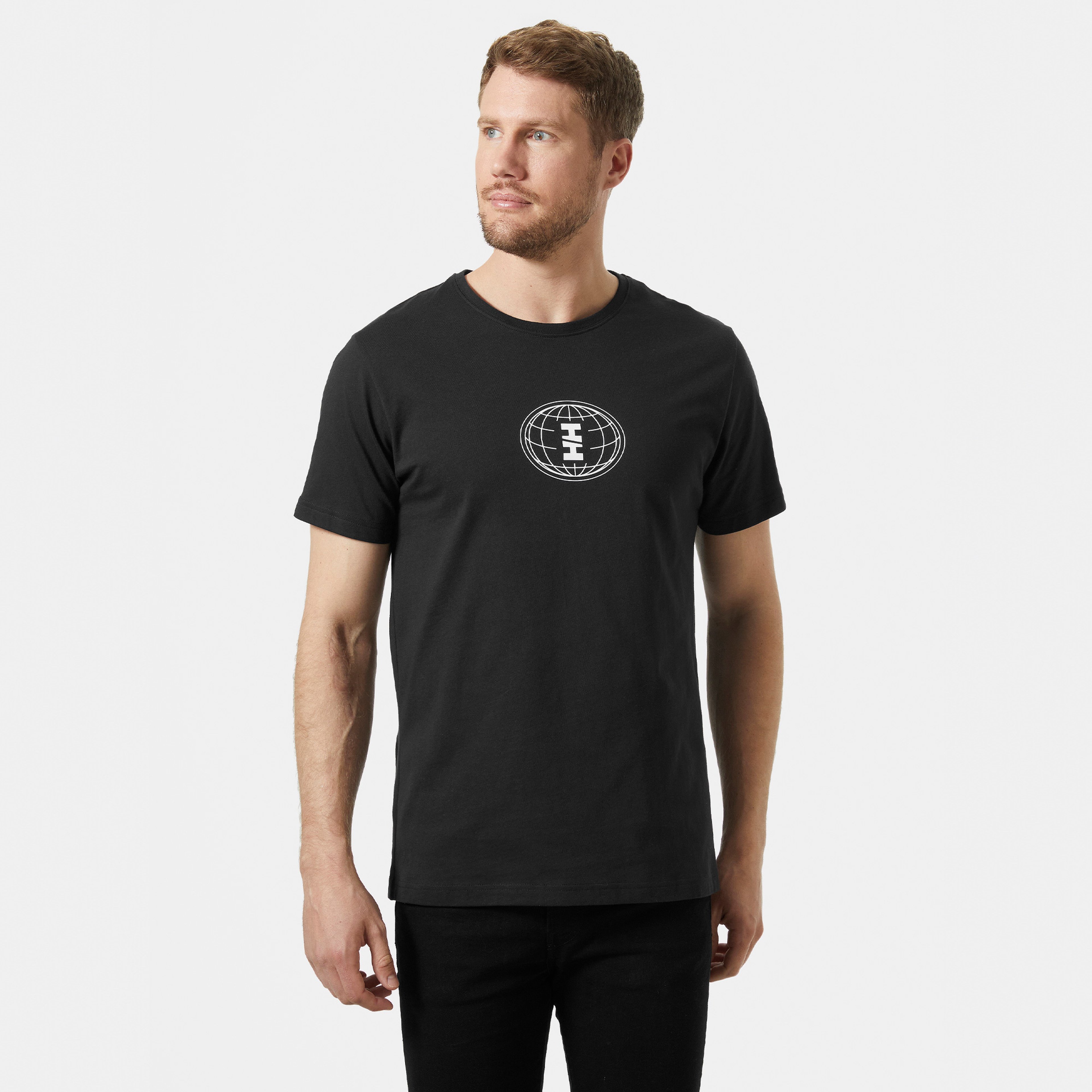 Helly Hansen Core Graphic Erkek Siyah T-Shirt