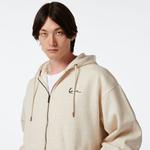 Karl Kani Chest Sign. Os Full Zip Diner Erkek Krem Rengi Sweatshirt