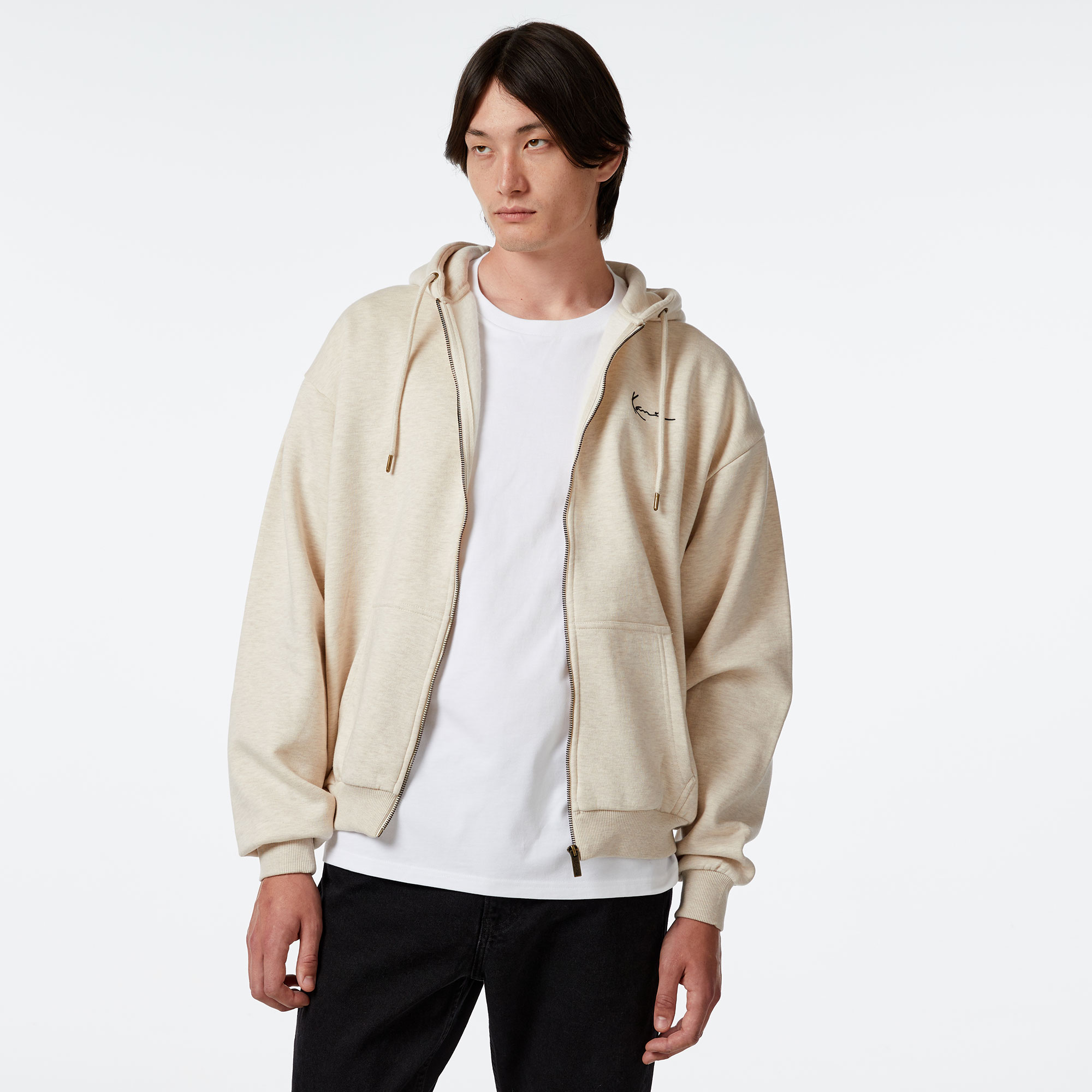 Karl Kani Chest Sign. Os Full Zip Diner Erkek Mavi