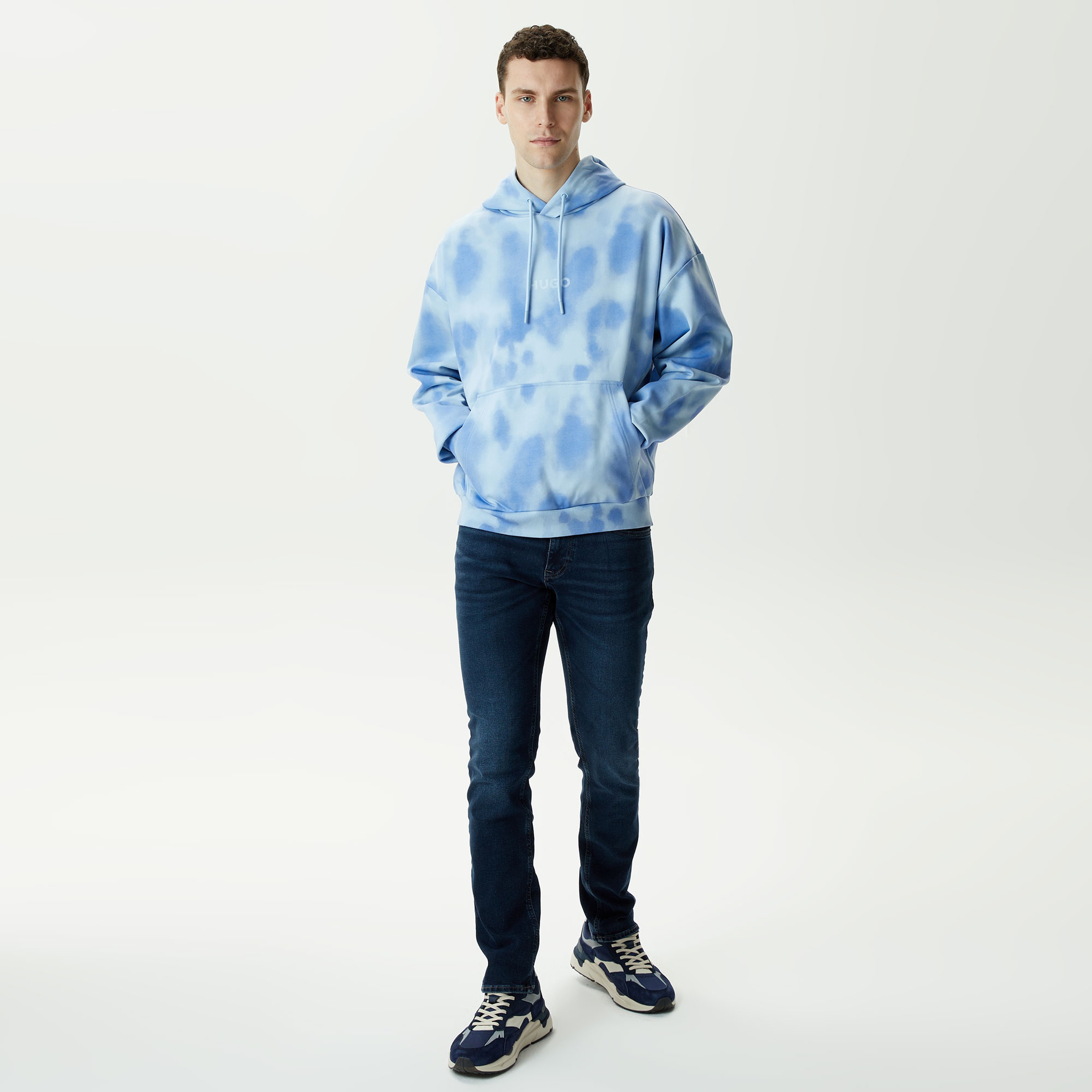 Hugo Dolta Erkek Mavi Sweatshirt