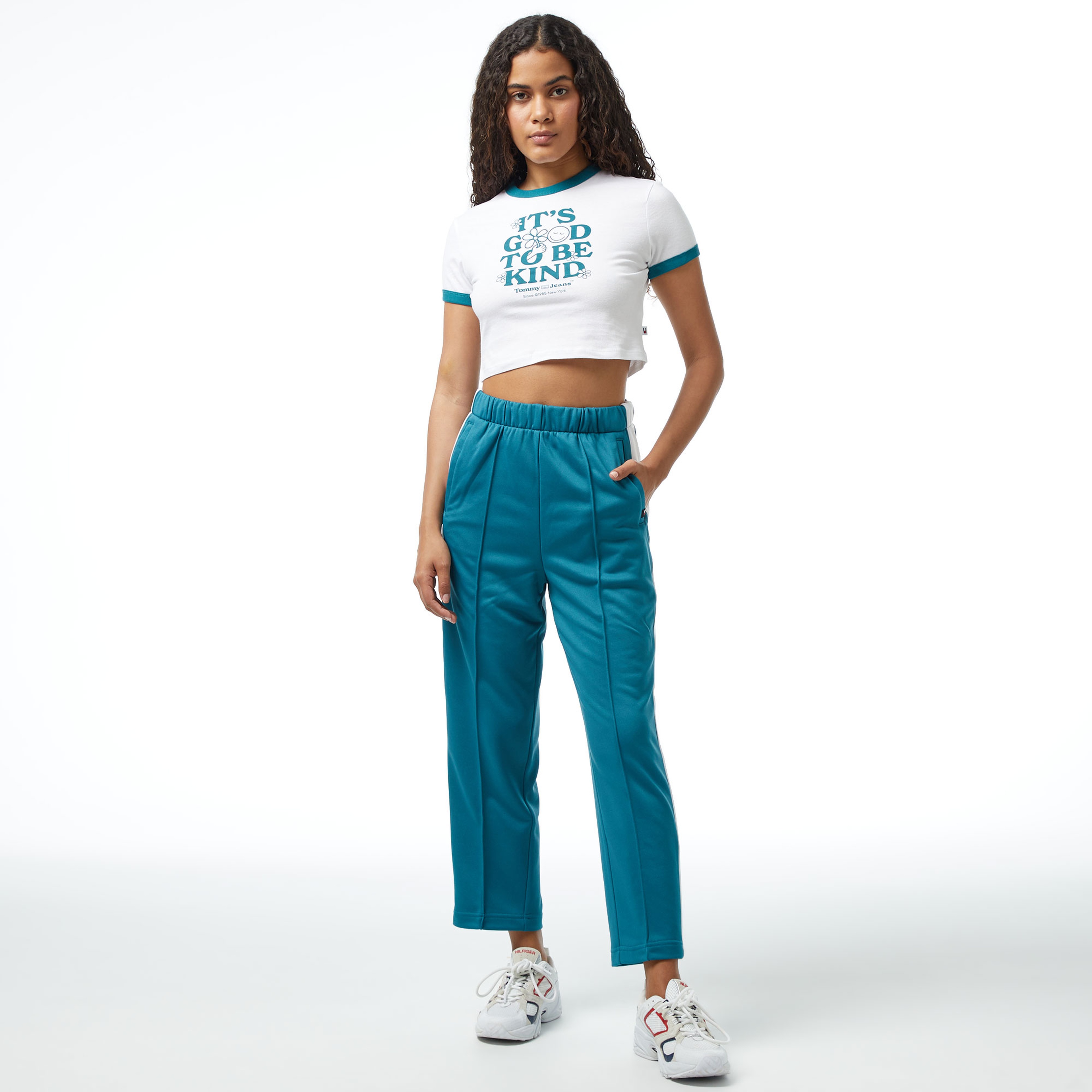 Tommy Jeans Varsity Sport 2 Tracks Kadın Mavi Pantolon