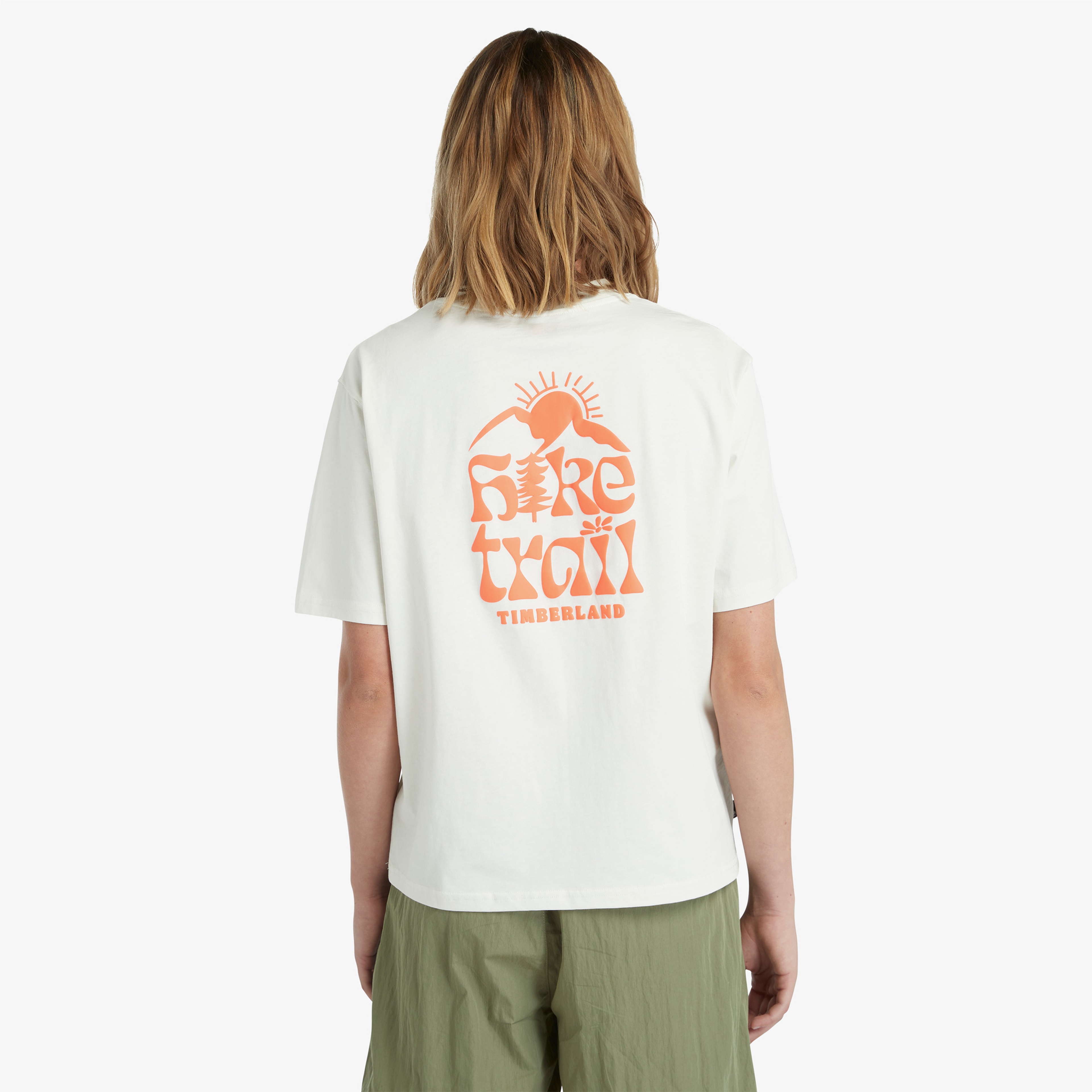 Timberland Hike Life Graphic Classic Kadın Beyaz T-Shirt