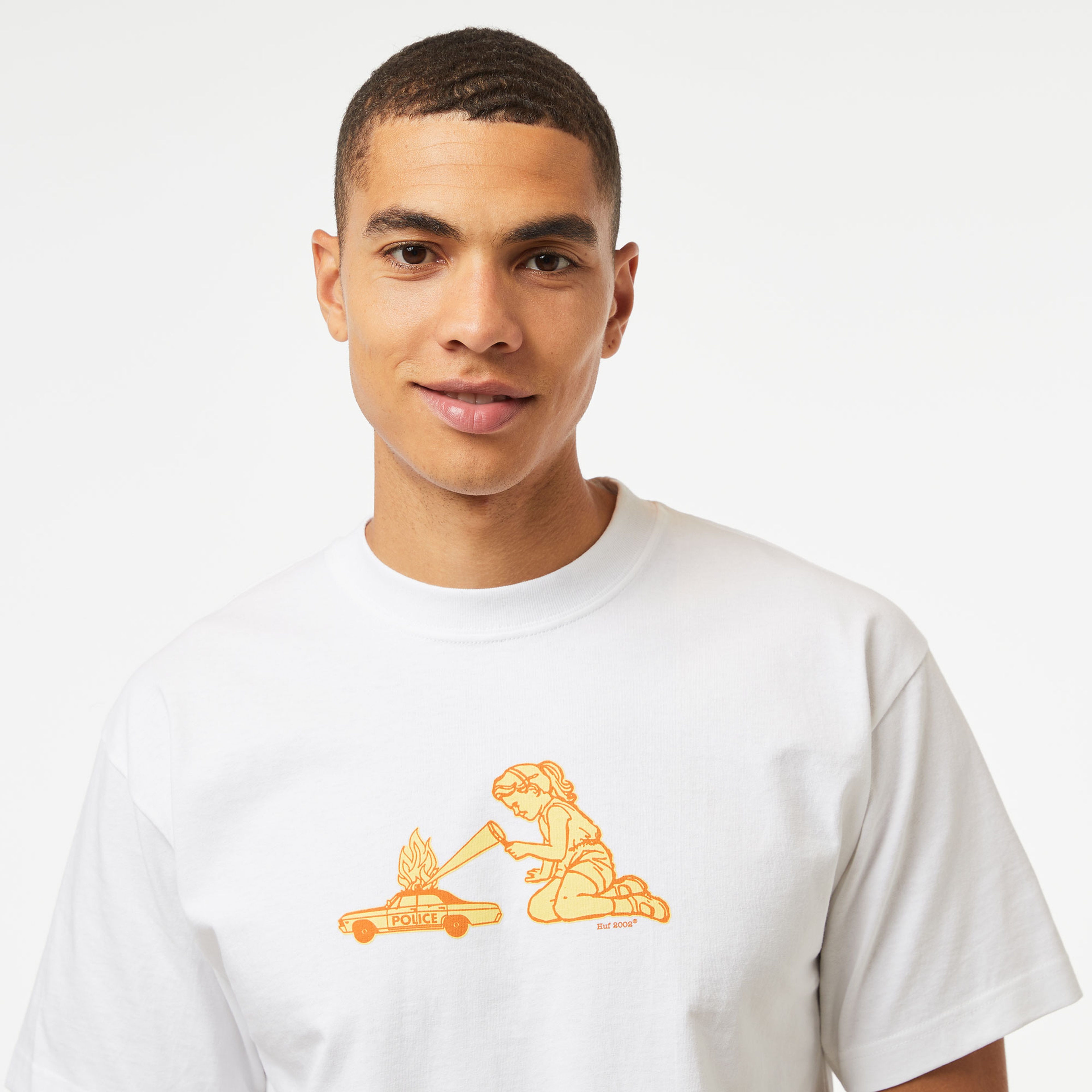 HUF Playtime S/S Erkek Beyaz T-Shirt