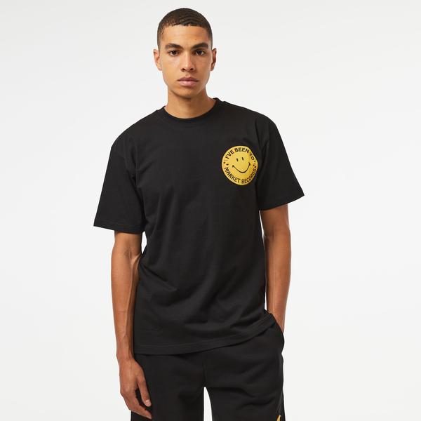 Market Smiley Afterhours Erkek Siyah T-Shirt