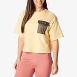Columbia Painted Peak Knit Cropped Top Kadın Sarı T-Shirt