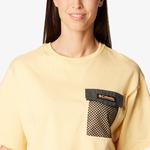 Columbia Painted Peak Knit Cropped Top Kadın Sarı T-Shirt