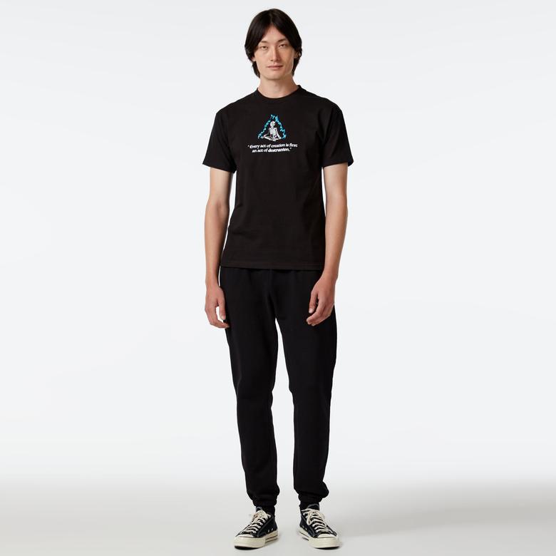 The Hundreds Flame Wildfire Erkek Siyah T-Shirt
