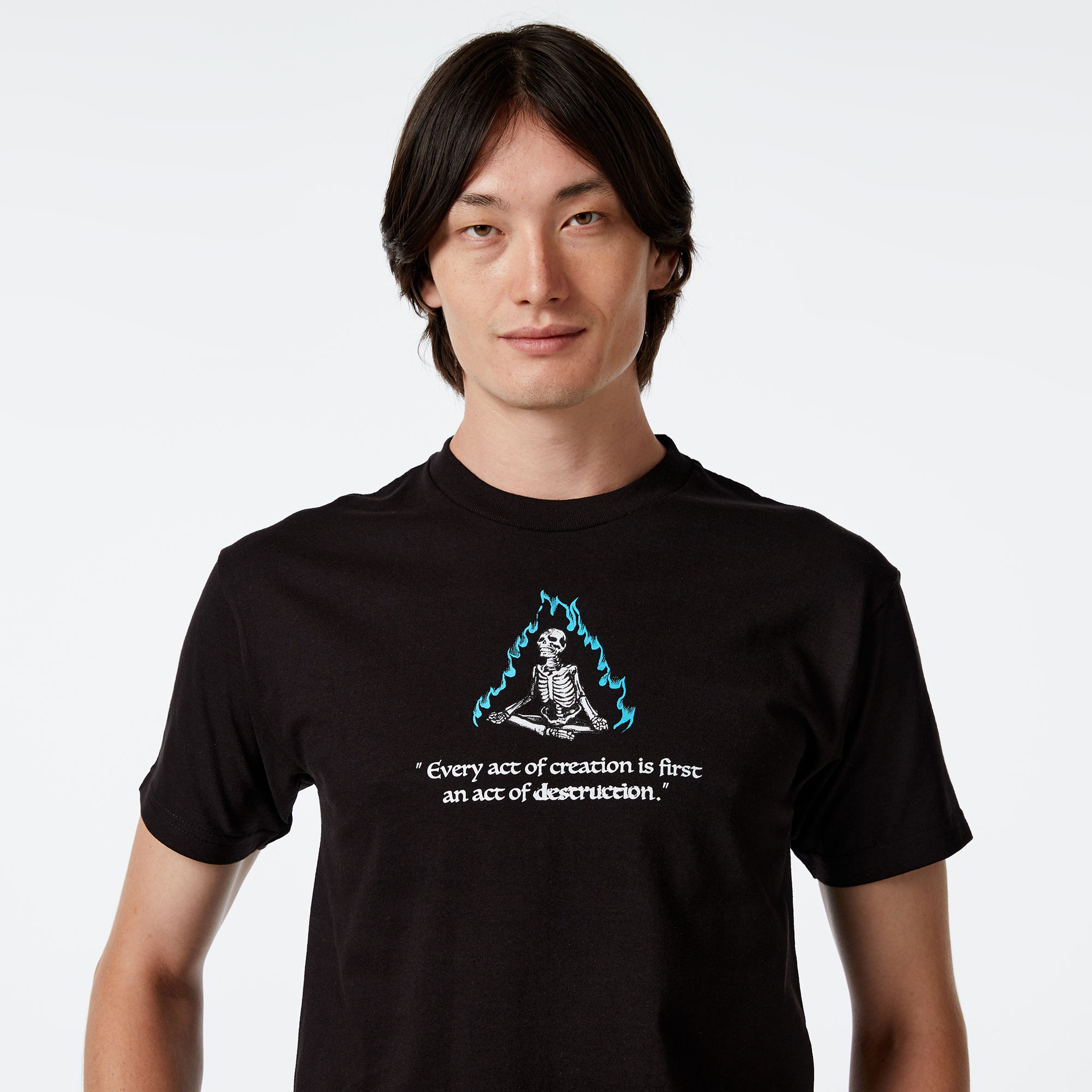 The Hundreds Flame Wildfire Erkek Siyah T-Shirt