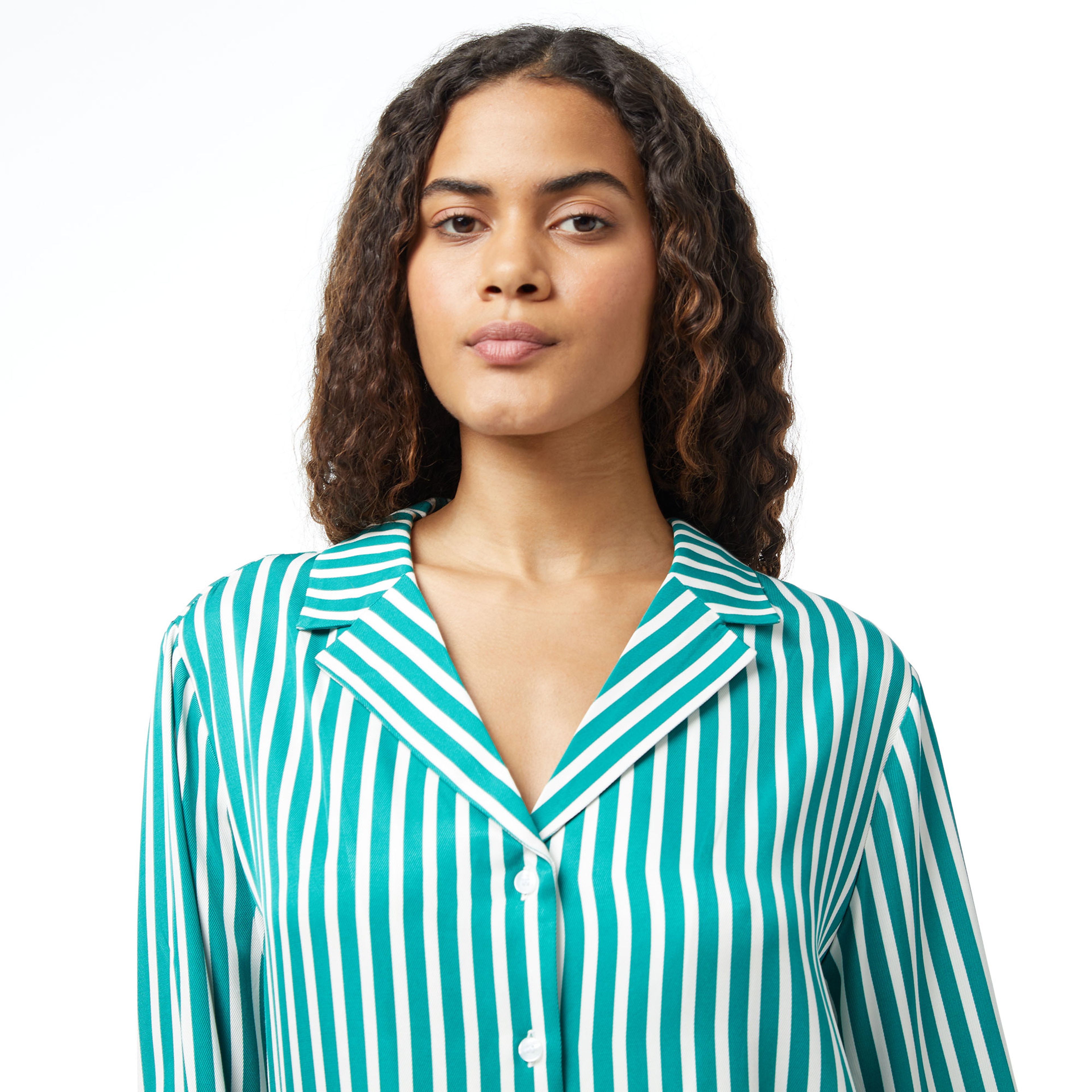 Tommy Hilfiger Fluidipe Kadın Yeşil Gömlek