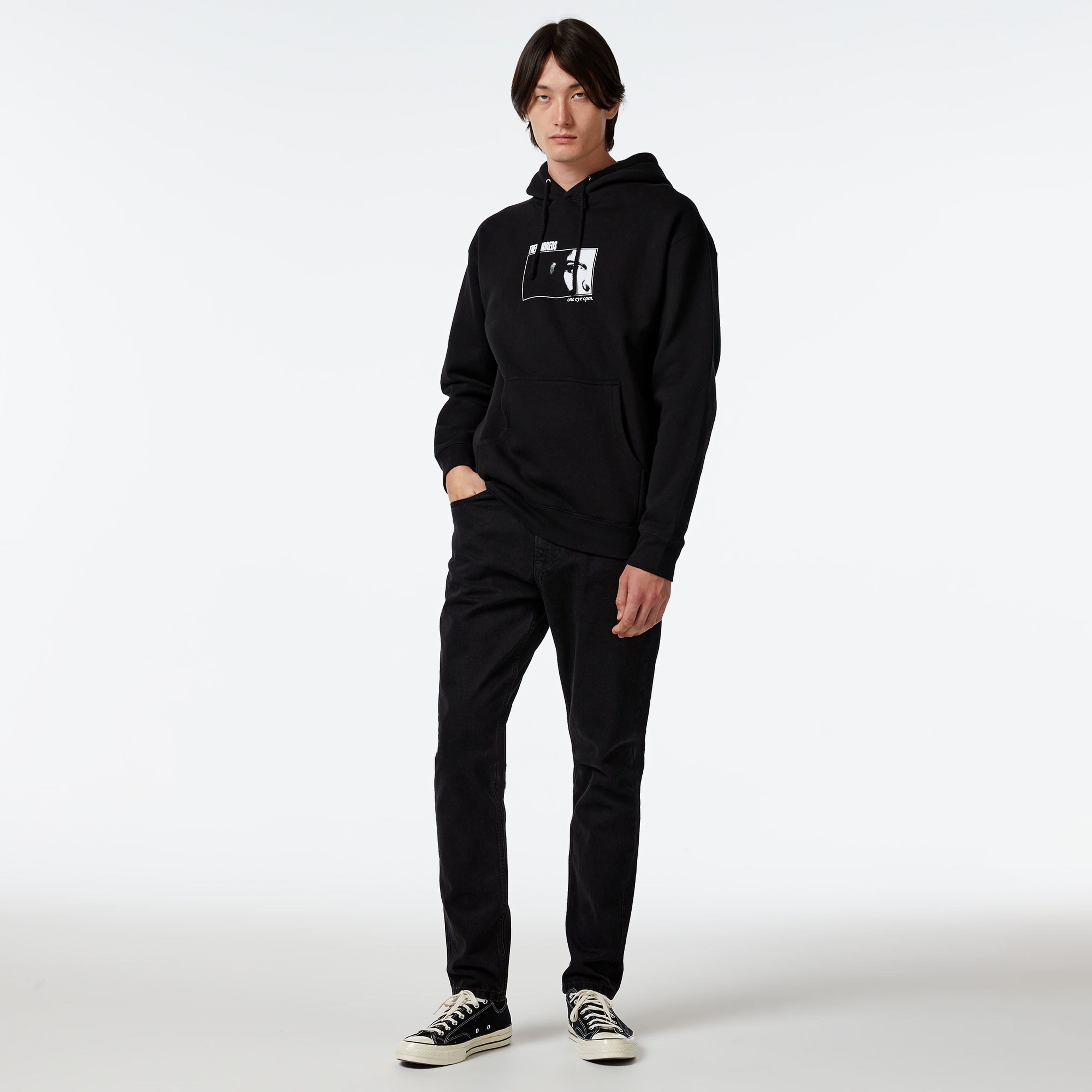 The Hundreds One Eye Open Pullover Erkek Siyah Sweatshirt