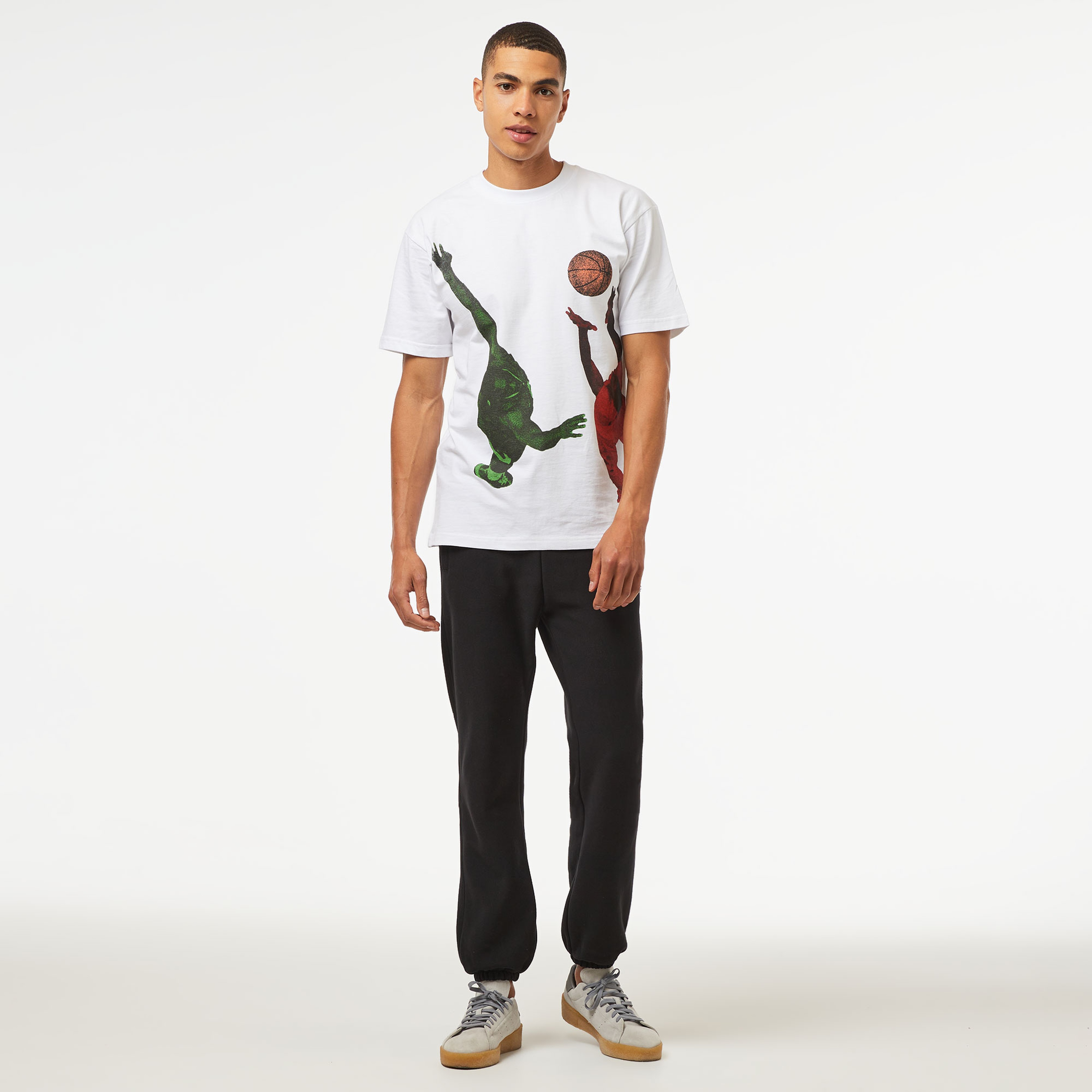 Market Jump Ball Erkek Beyaz T-Shirt