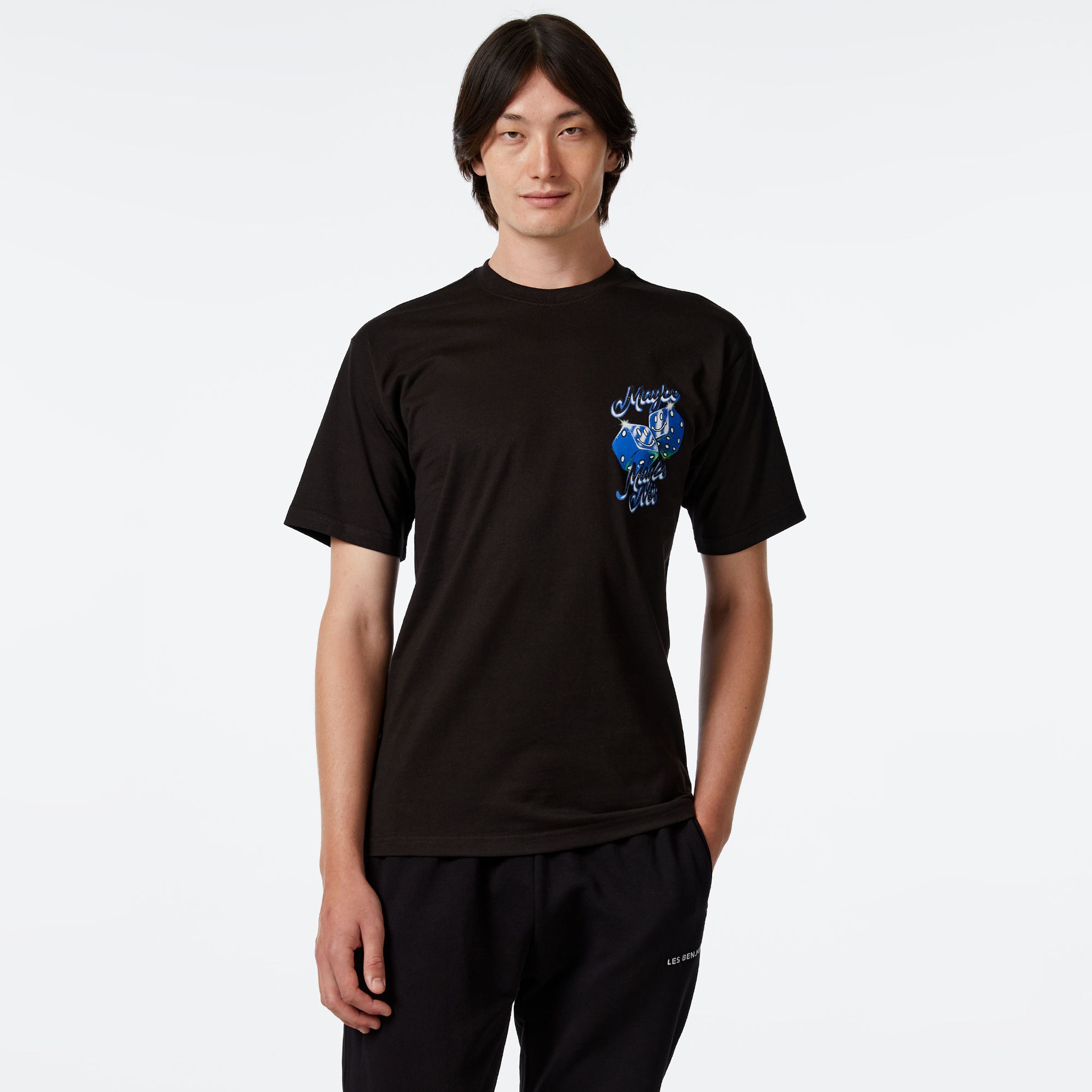 Market Smiley Land Of Chance Erkek Siyah T-Shirt