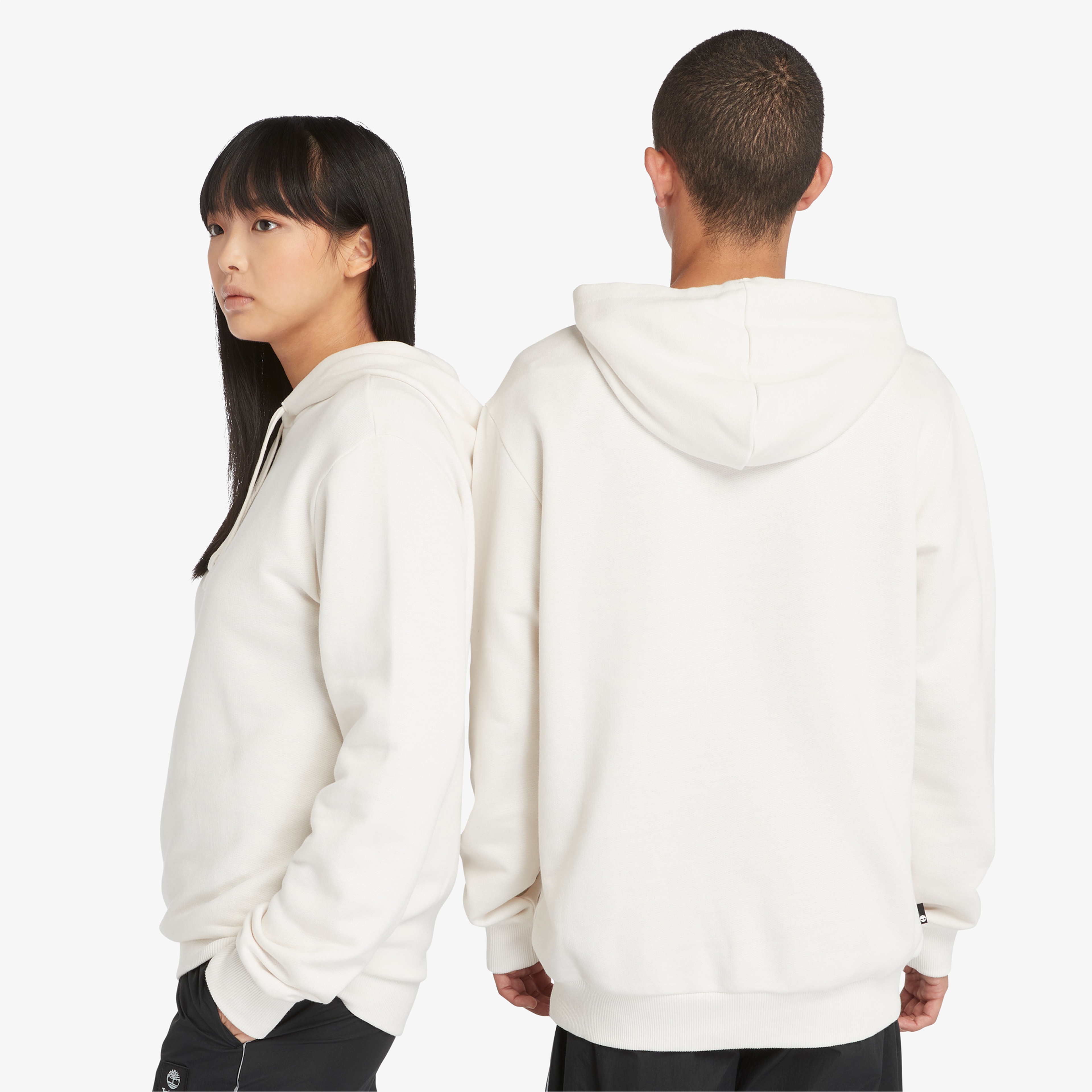 Timberland Front Graphic Erkek Beyaz Sweatshirt