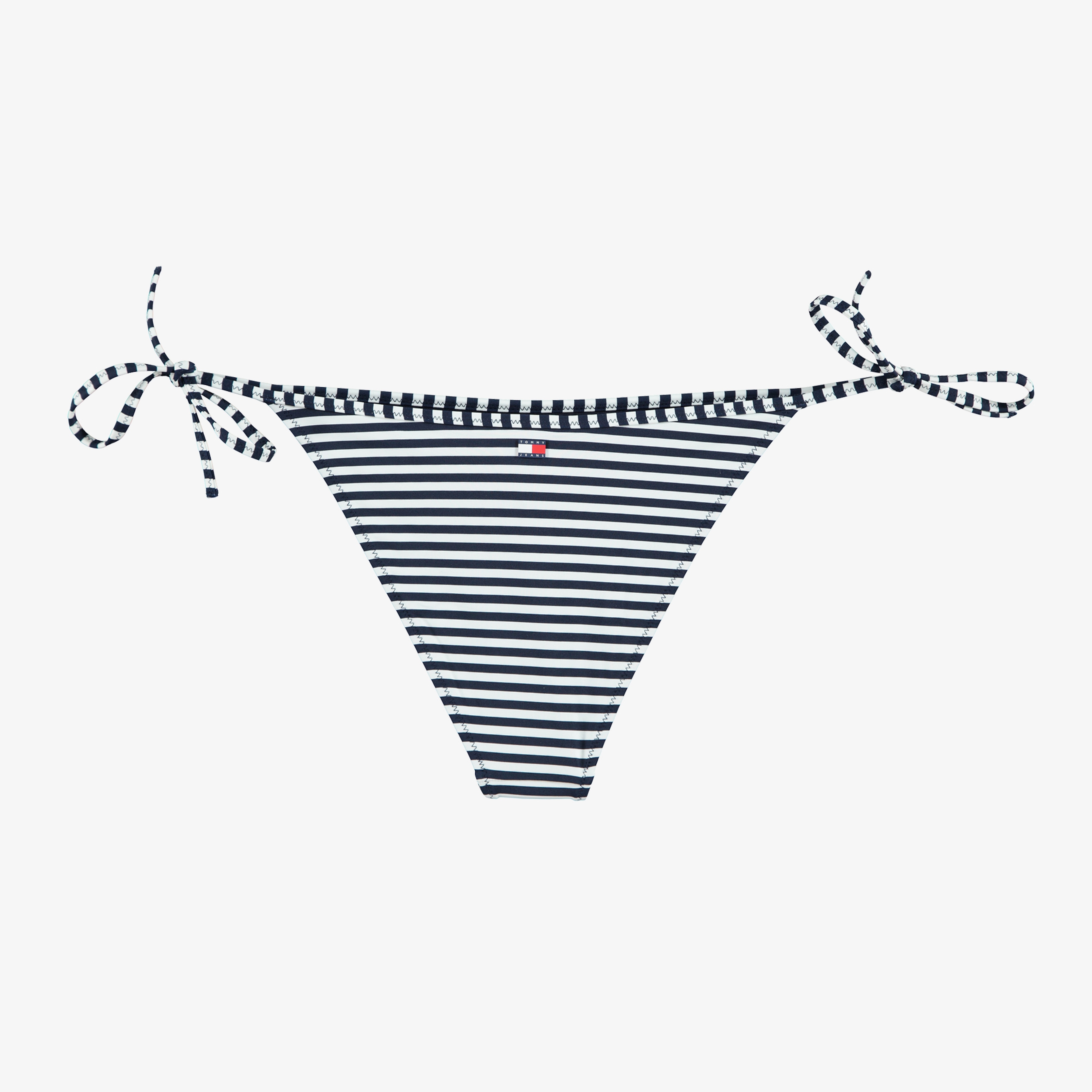 Tommy Hilfiger Cheeky String Side Tie Print Kadın Siyah Mayo & Bikini