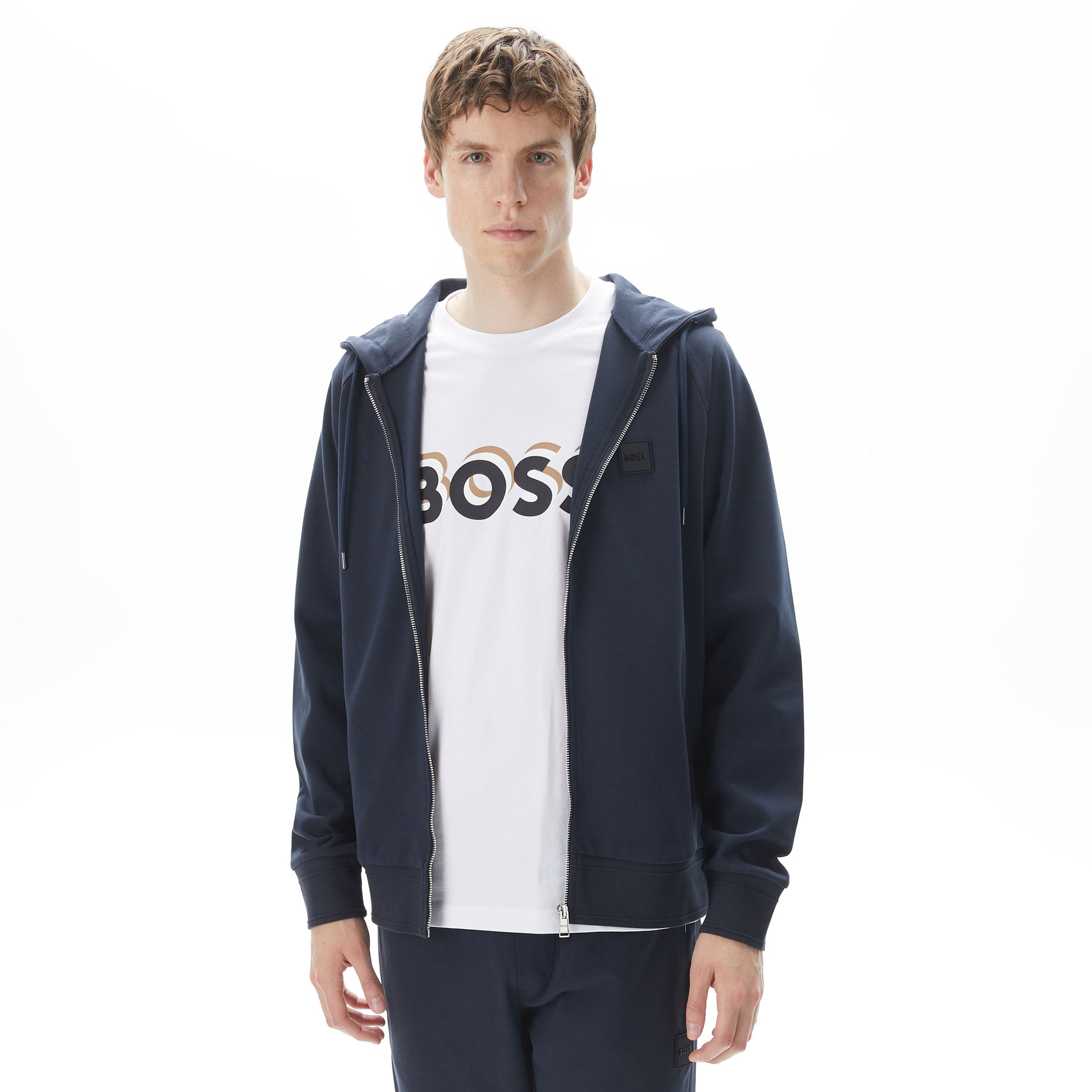 Boss Steele 85 Erkek Mavi Sweatshirt