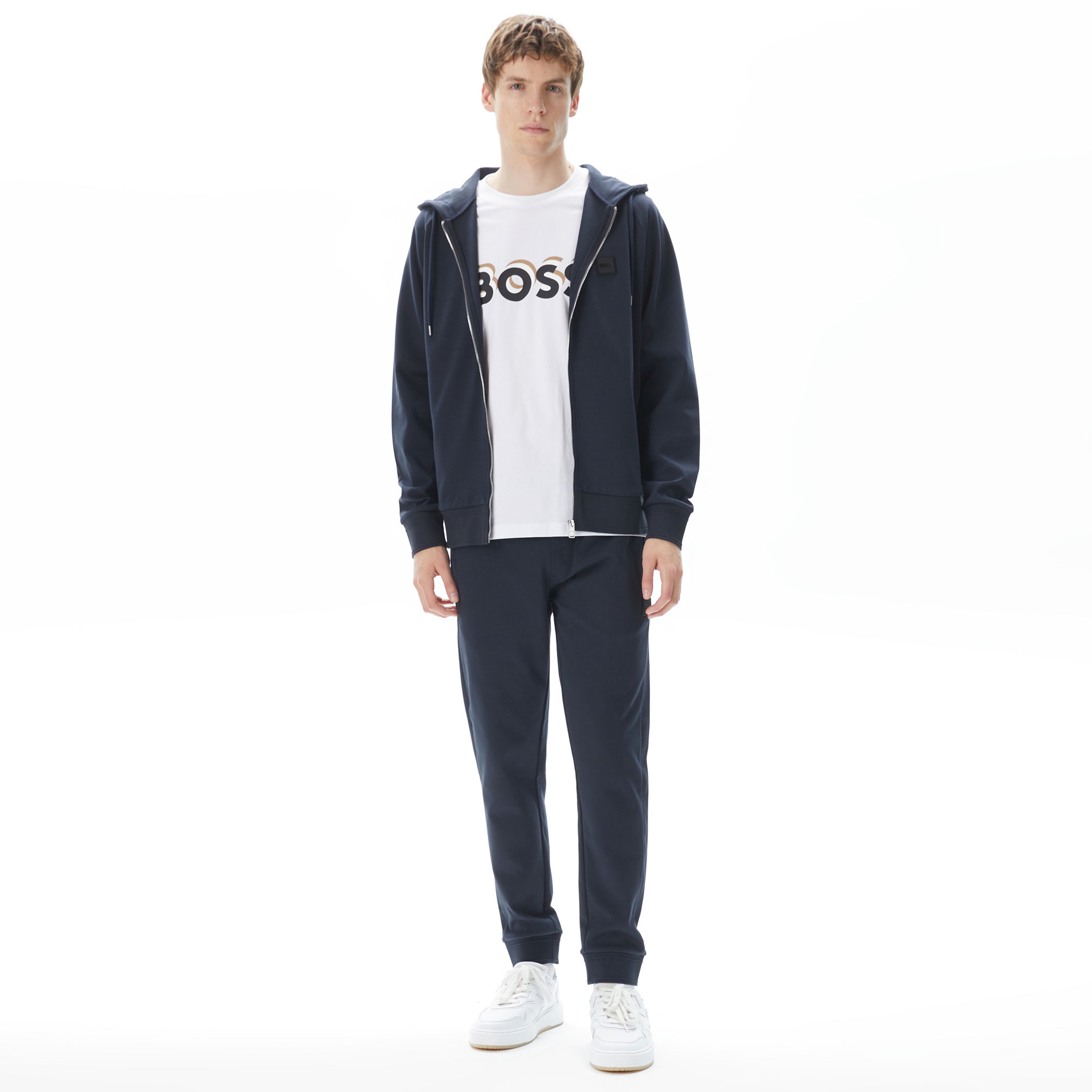 Boss Steele 85 Erkek Mavi Sweatshirt