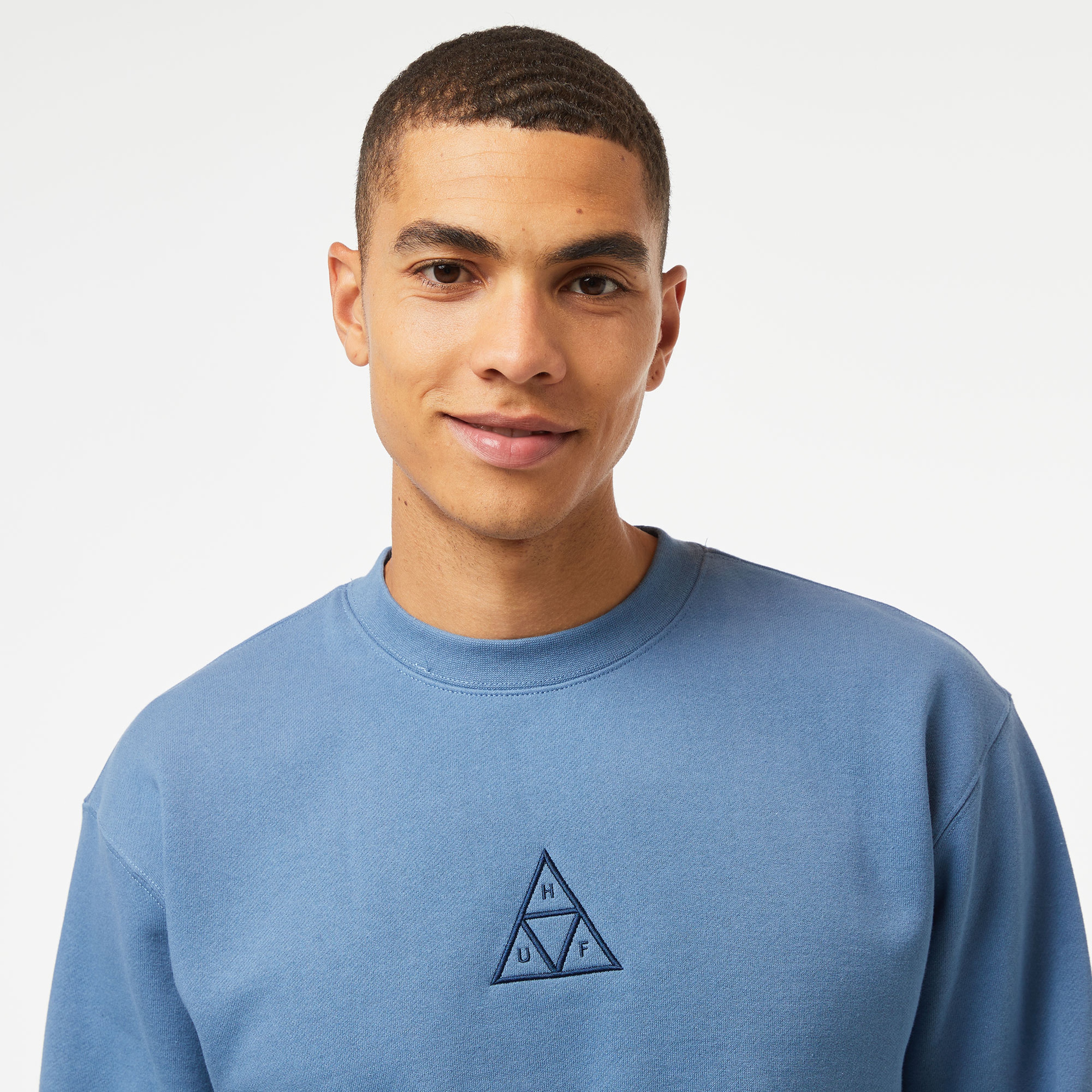 HUF Huf Set Triple Triangle Erkek Mavi Sweatshirt