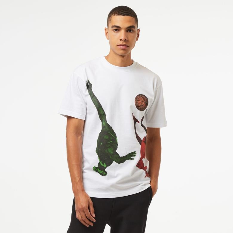 Market Jump Ball Erkek Beyaz T-Shirt