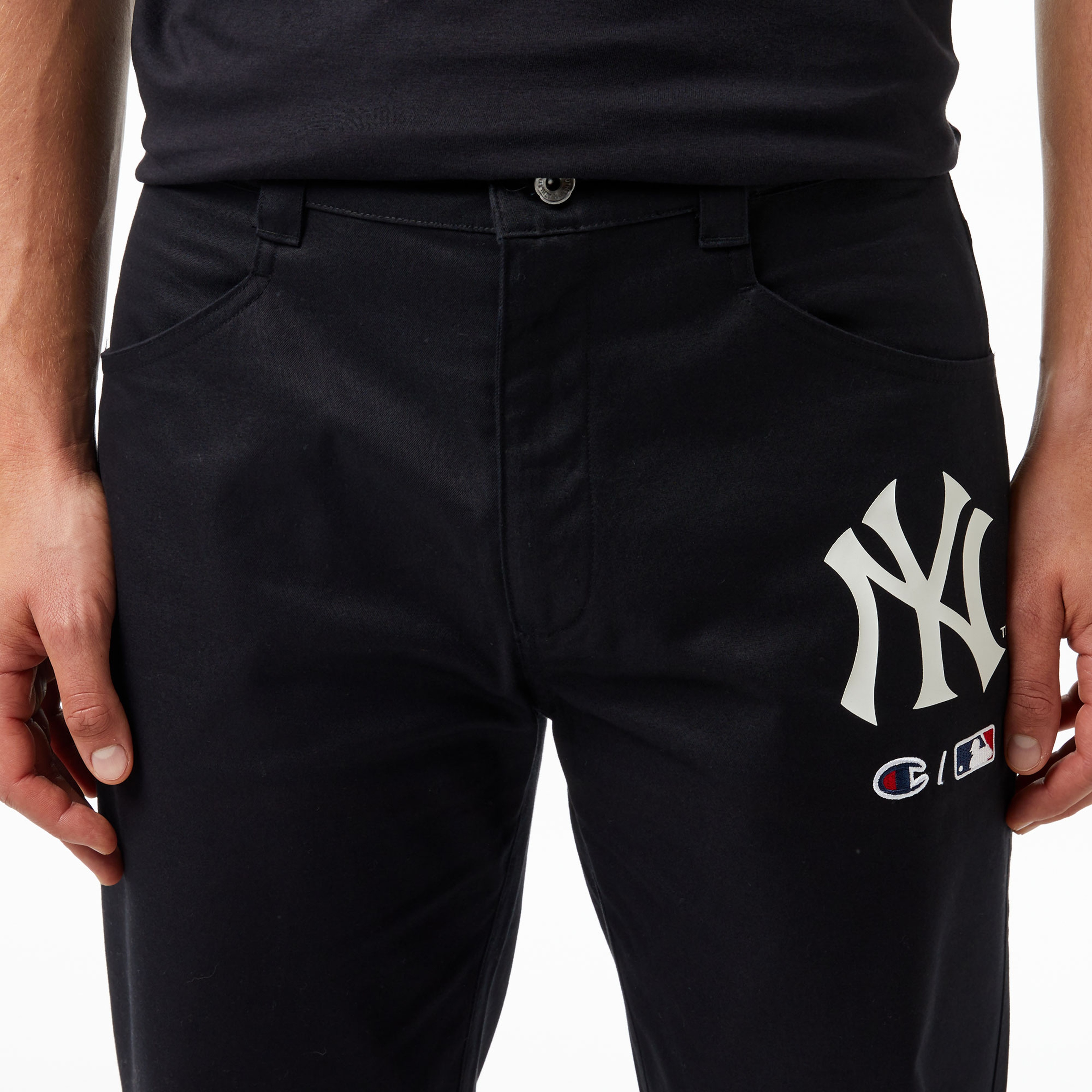 Champion Straight Hem Erkek Siyah Pantolon