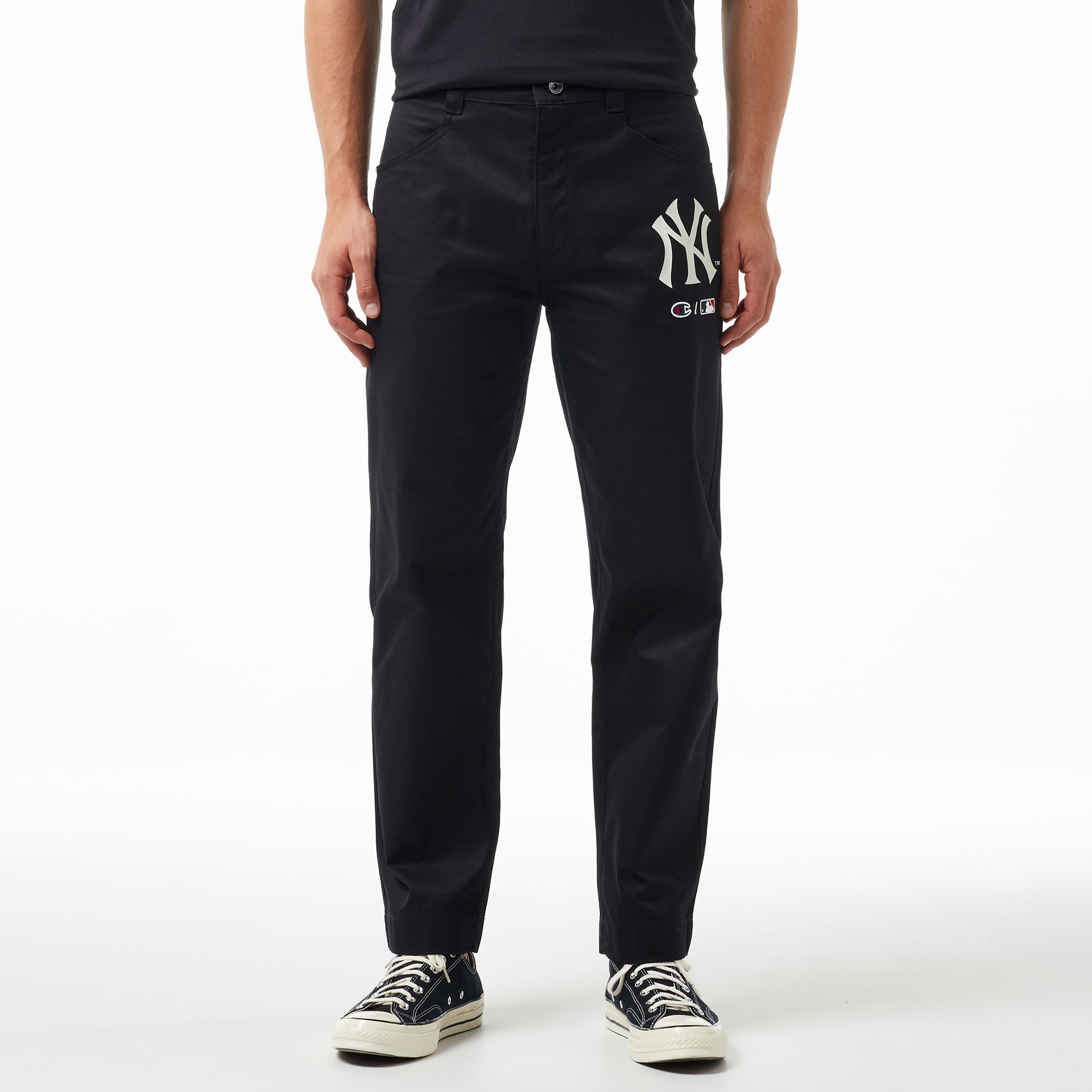 Champion Straight Hem Erkek Siyah Pantolon