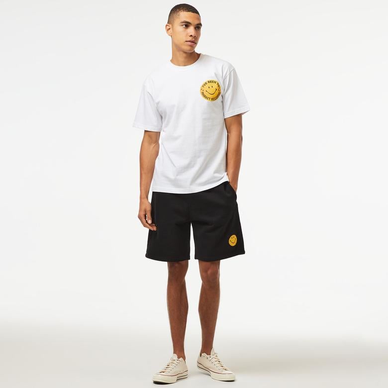 Market Smiley Afterhours Erkek Beyaz T-Shirt