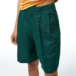 Tommy Hilfiger Cotton Linen Bermuda Kadın Yeşil Şort