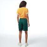 Tommy Hilfiger Cotton Linen Bermuda Kadın Yeşil Şort