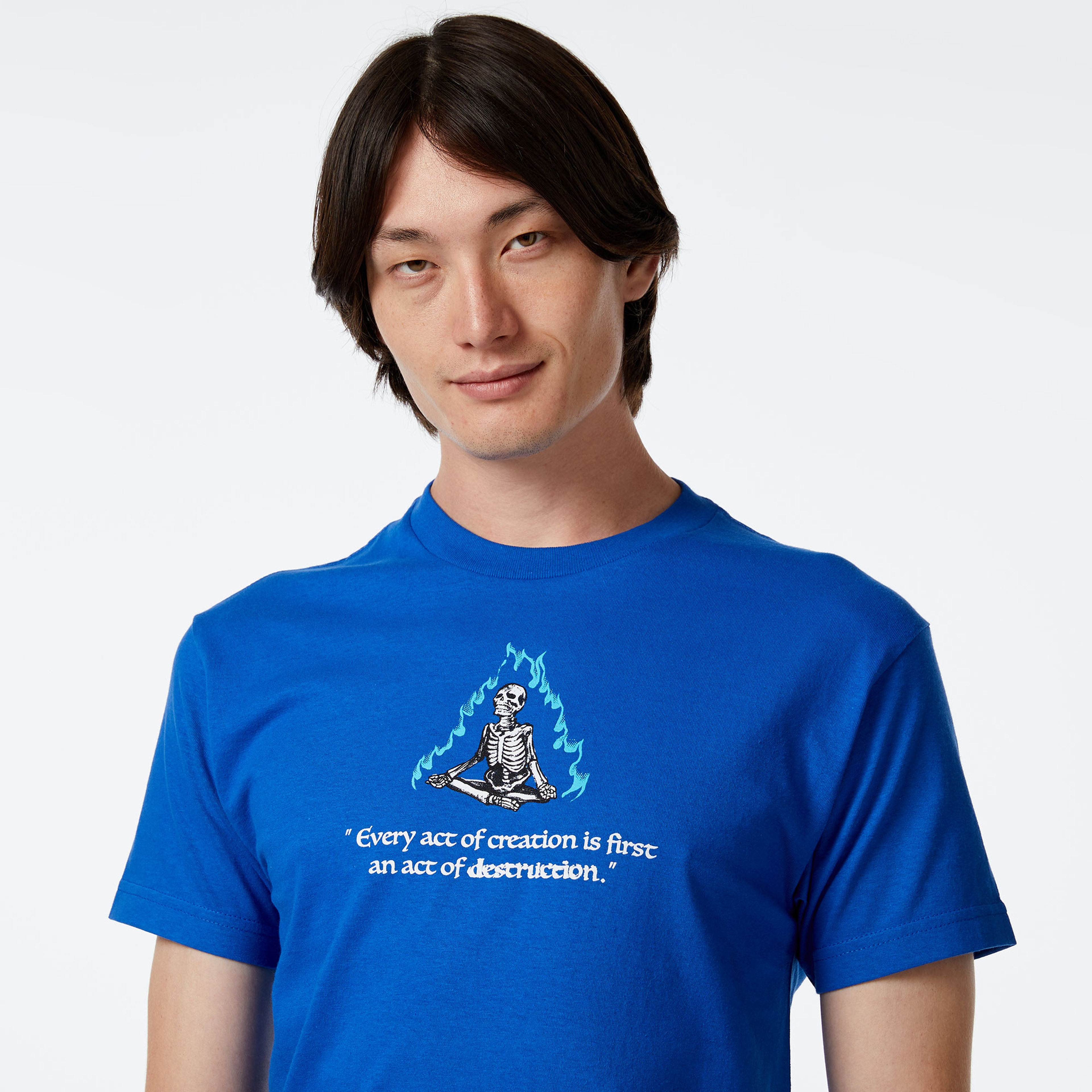 The Hundreds Flame Wildfire Erkek Mavi T-Shirt