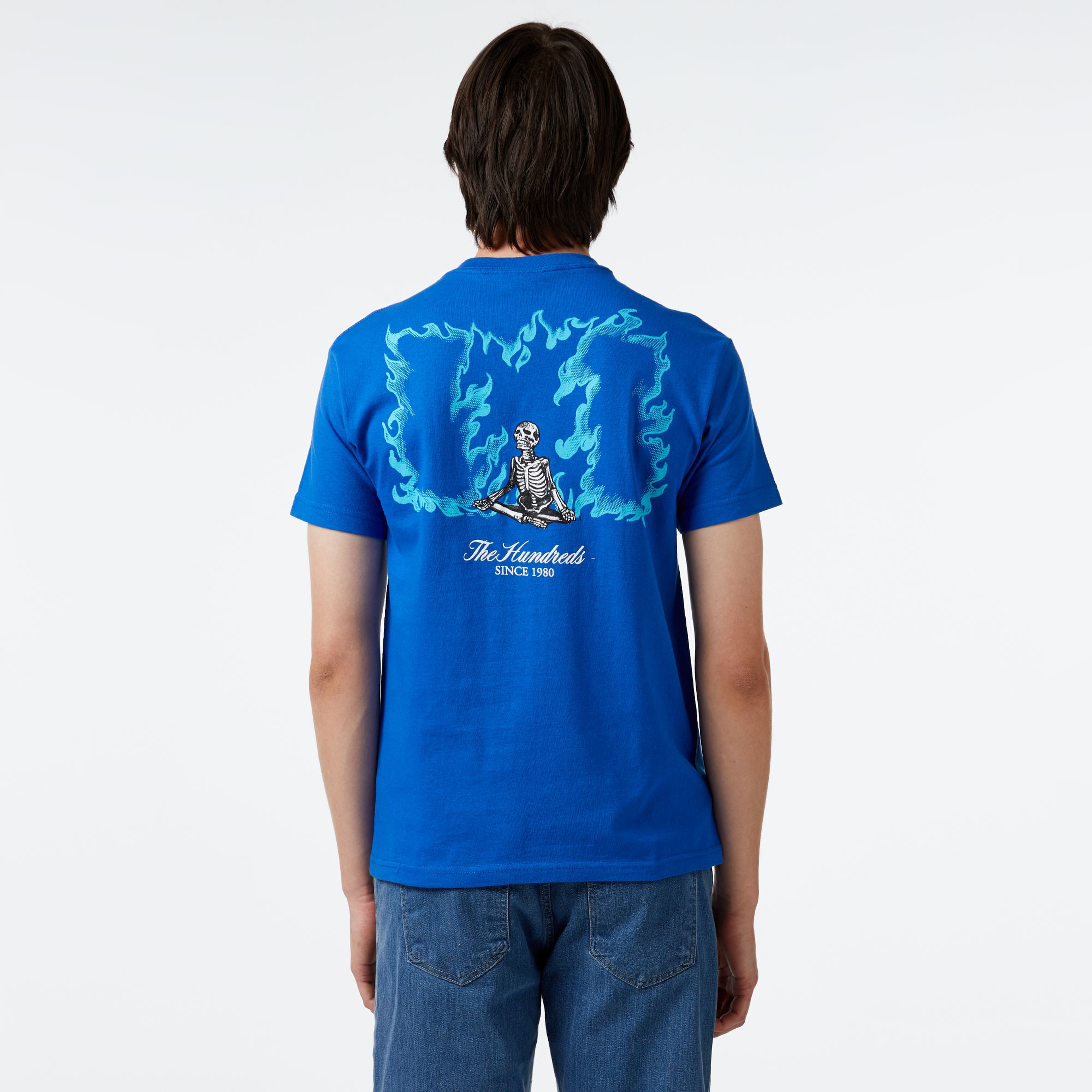 The Hundreds Flame Wildfire Erkek Mavi T-Shirt