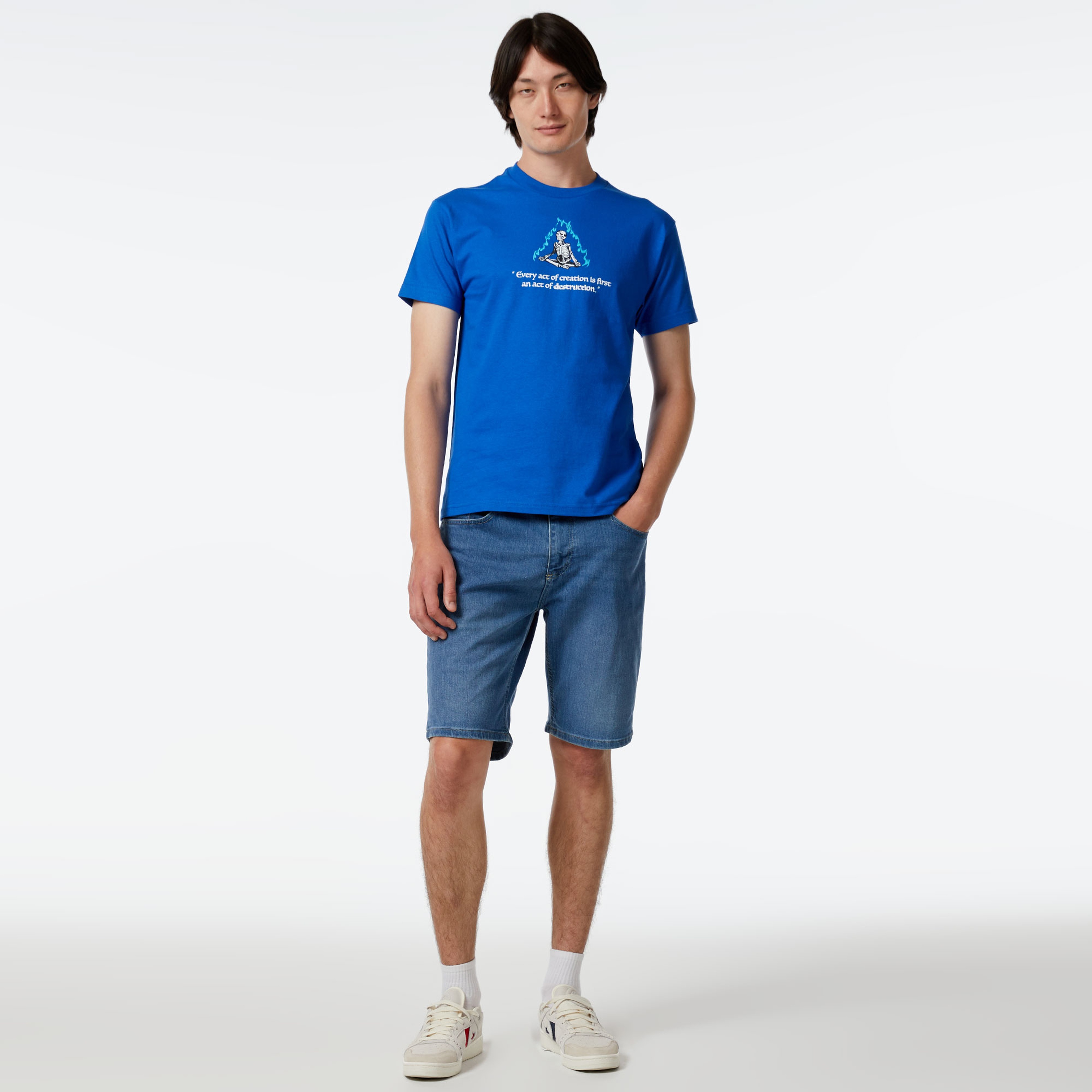 The Hundreds Flame Wildfire Erkek Mavi T-Shirt