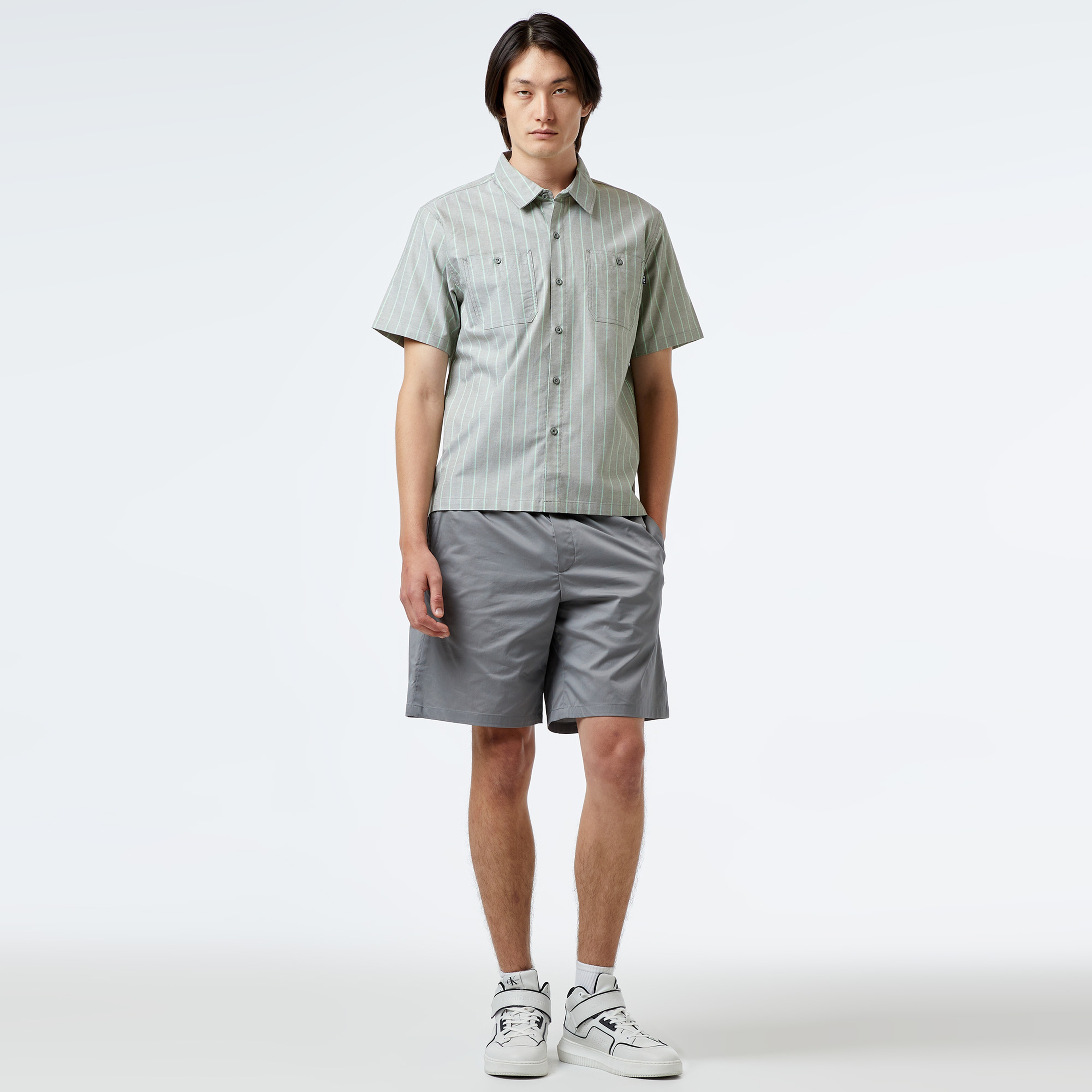 HUF Parker S/S Work Erkek Yeşil Gömlek