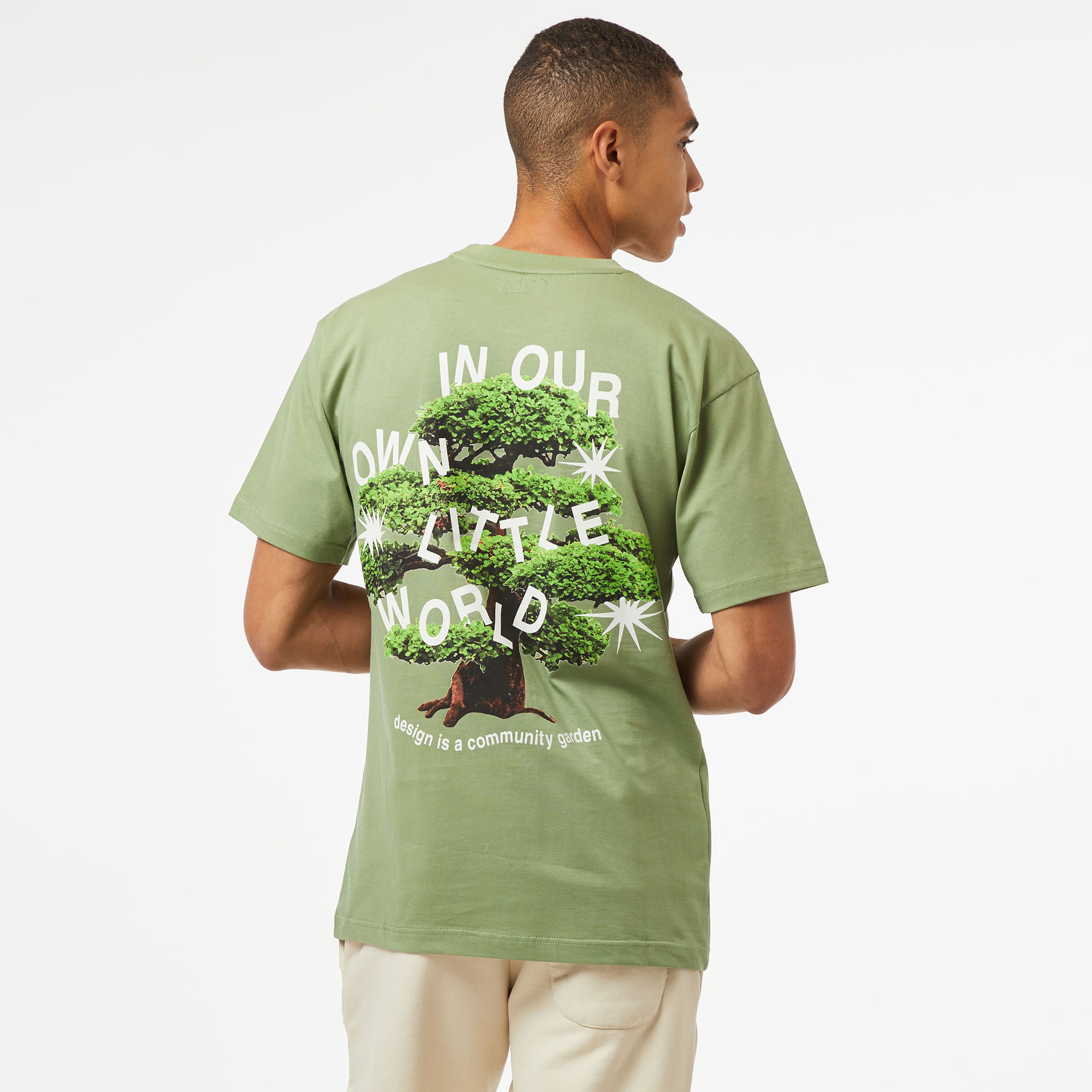 Market Community Garden Erkek Yeşil T-Shirt