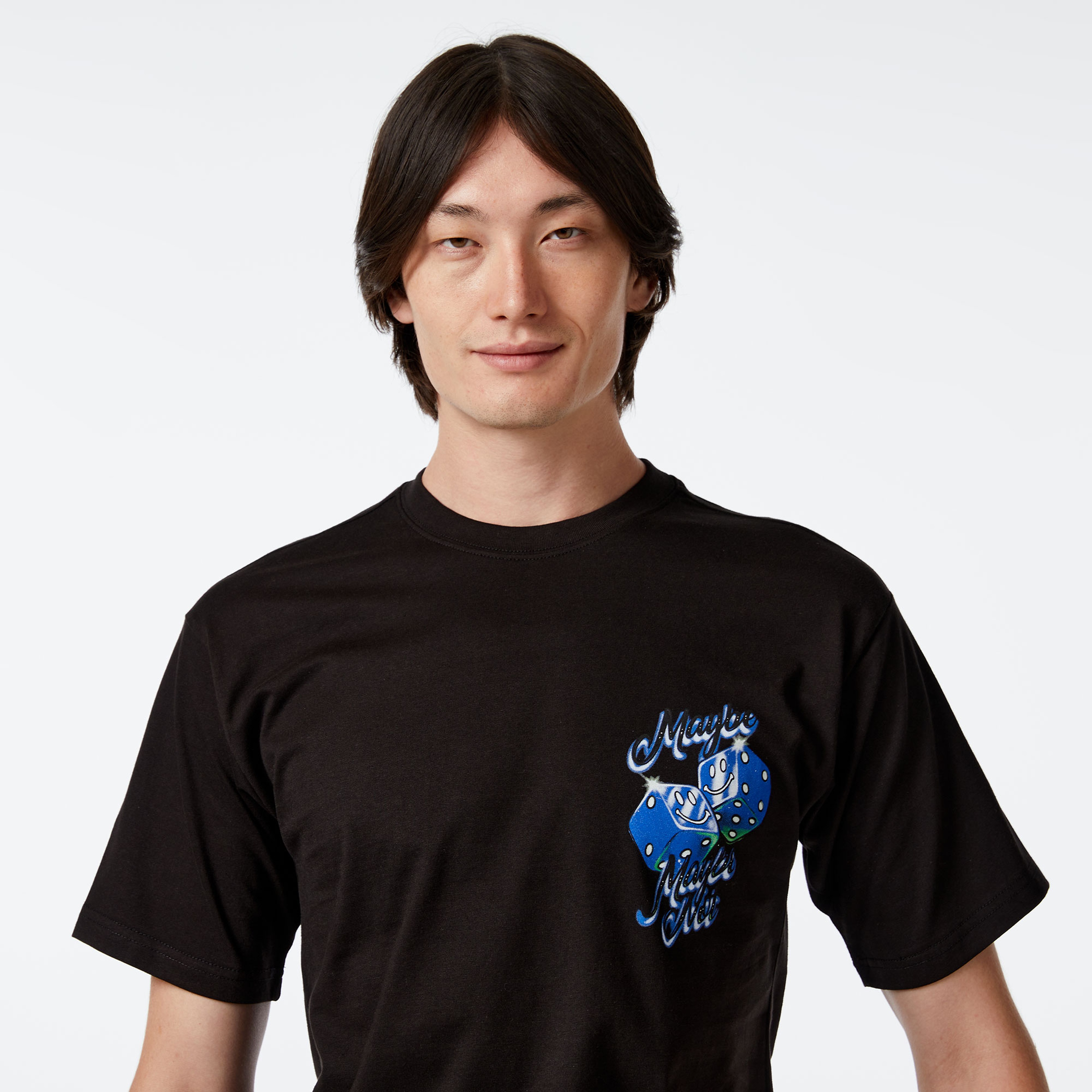 Market Smiley Land Of Chance Erkek Siyah T-Shirt