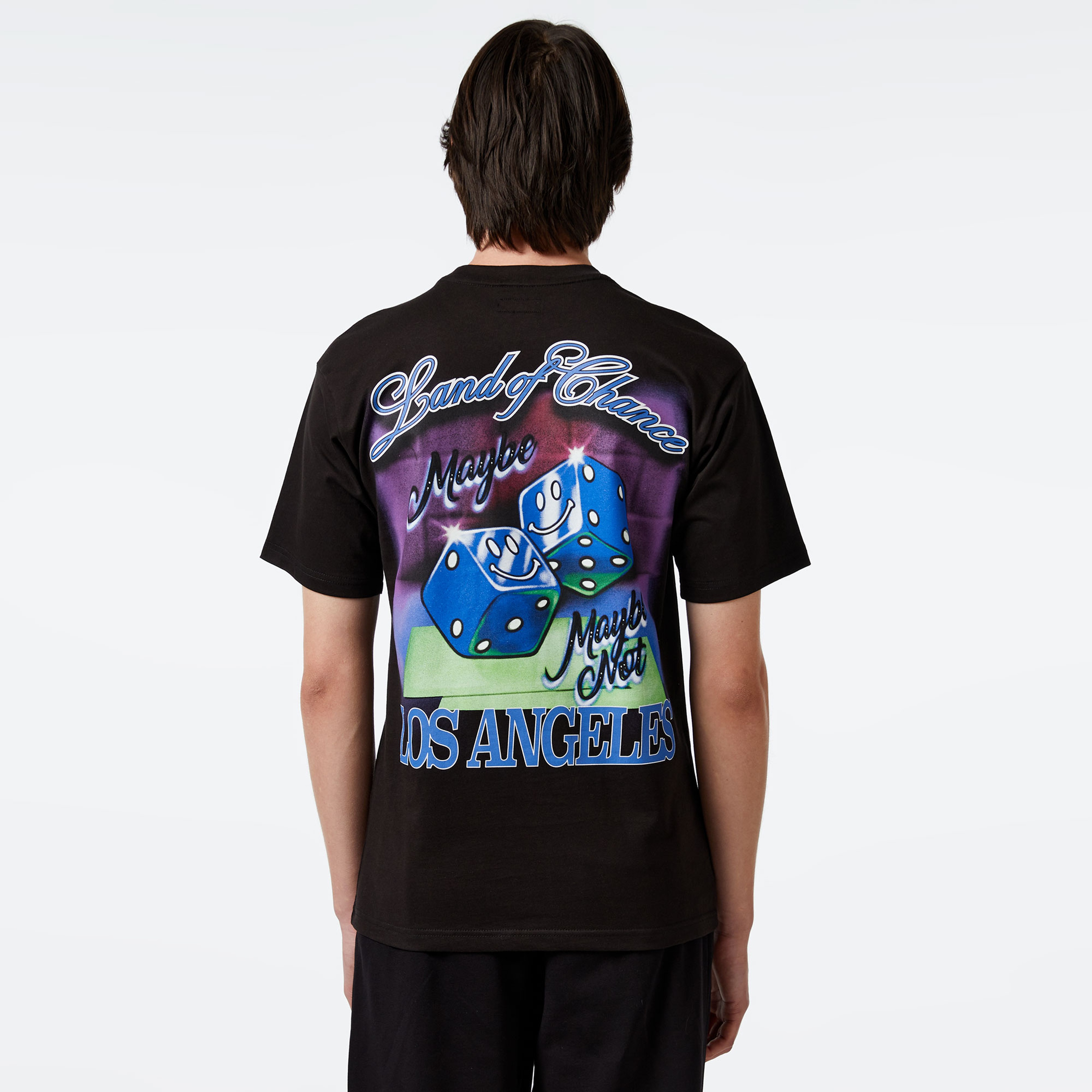 Market Smiley Land Of Chance Erkek Siyah T-Shirt