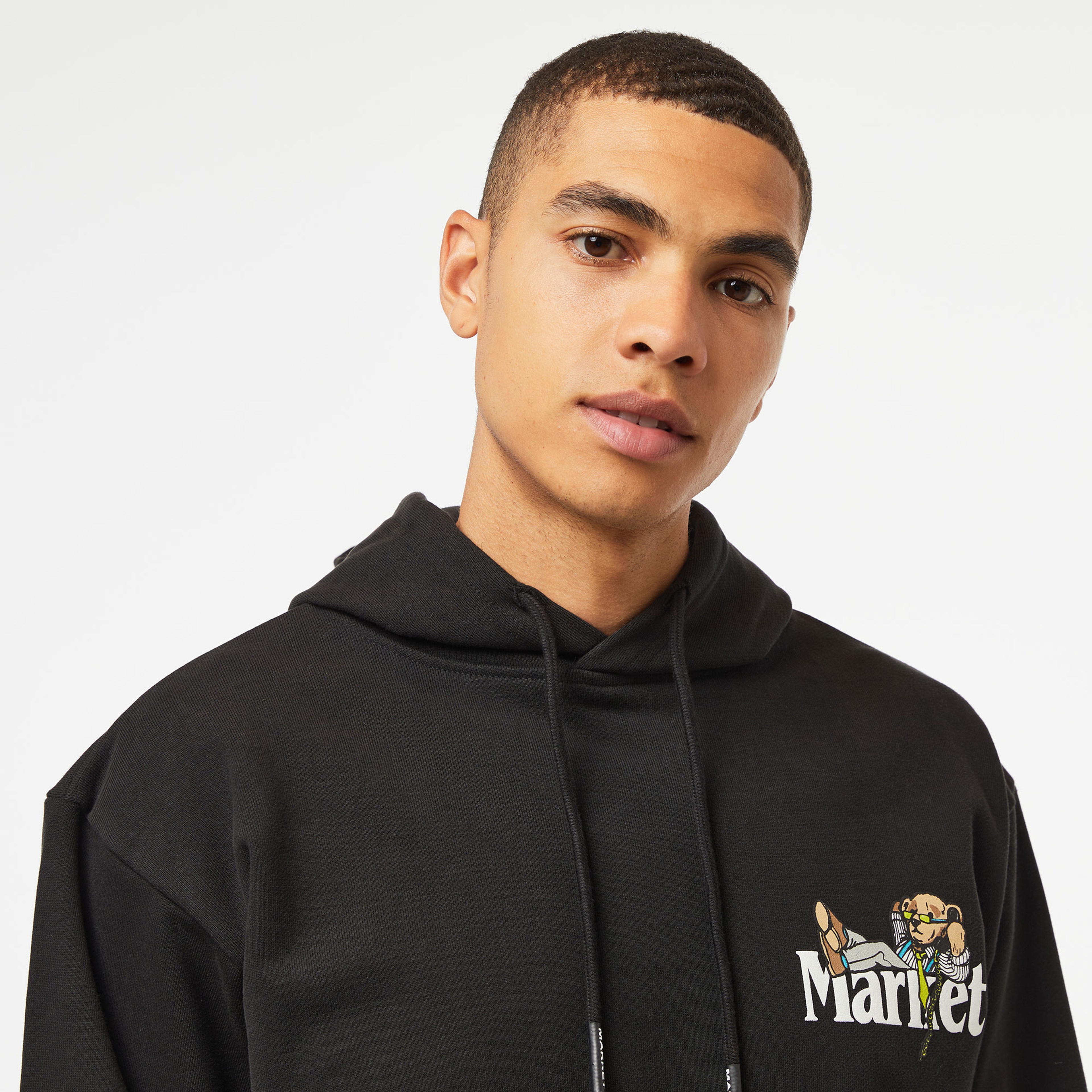 Market Better Call Bear Erkek Siyah Sweatshirt