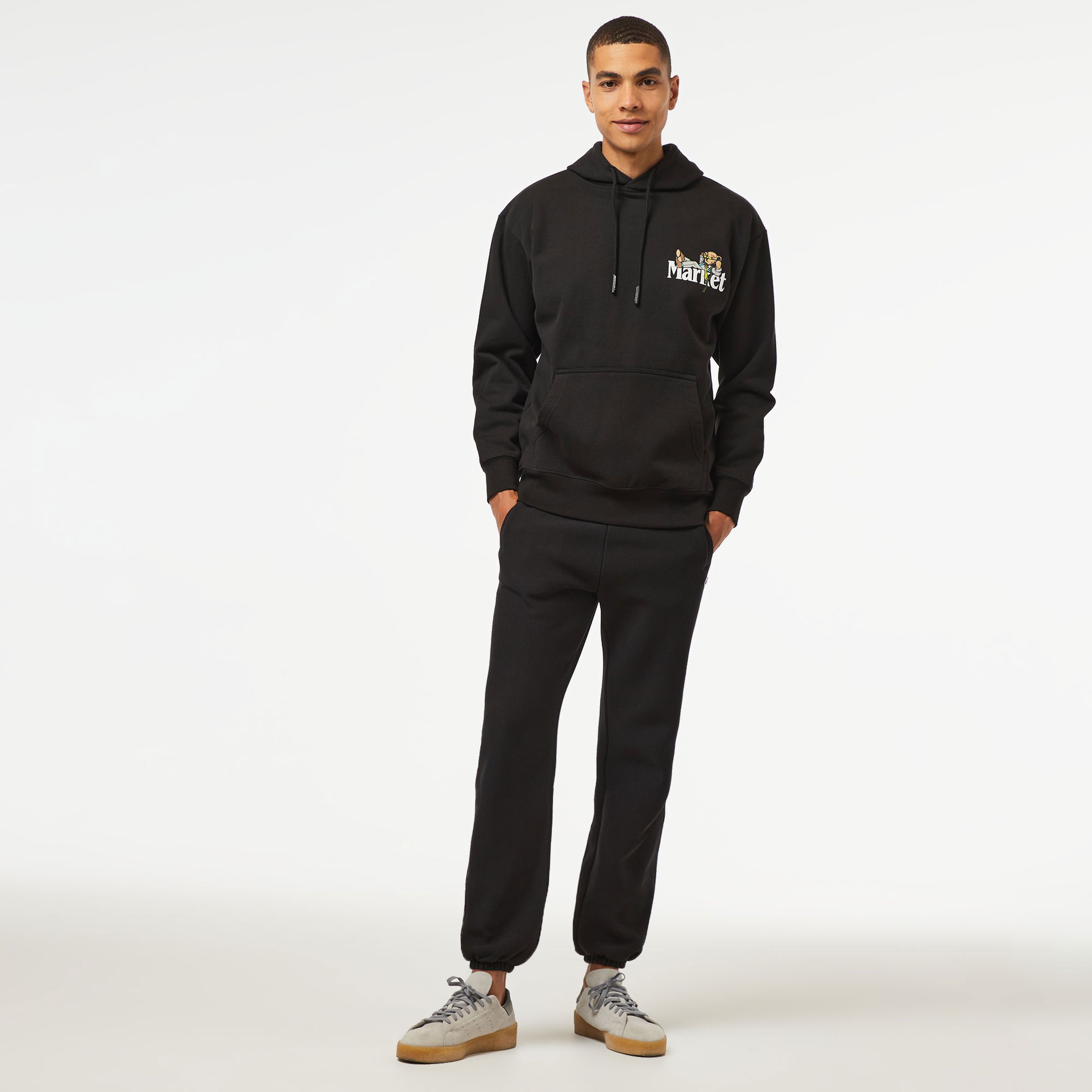 Market Better Call Bear Erkek Siyah Sweatshirt